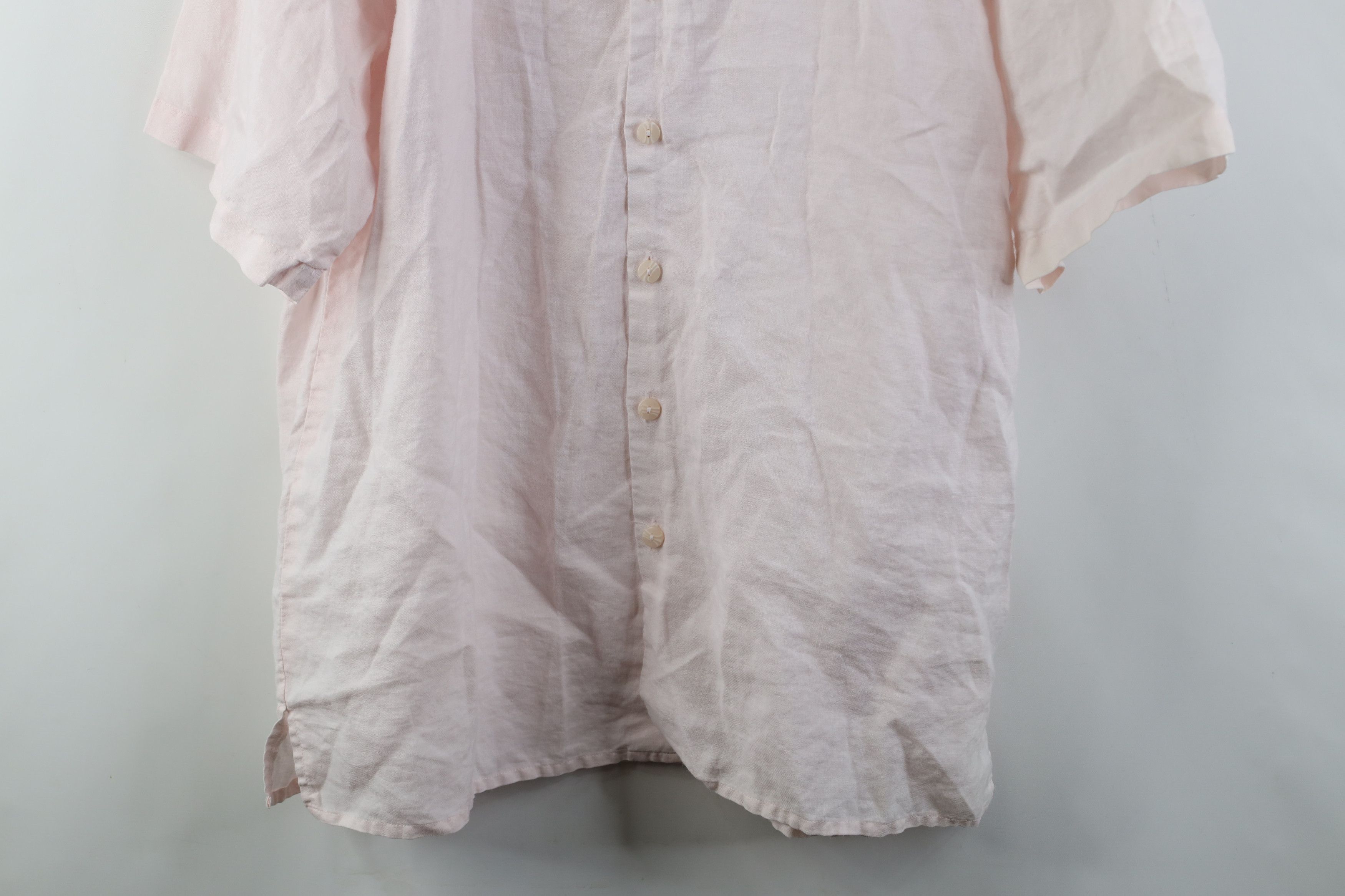 Vintage Vintage Y2K Rockabilly Looped Collar Camp Button Shirt Pink Size US L / EU 52-54 / 3 - 3 Thumbnail