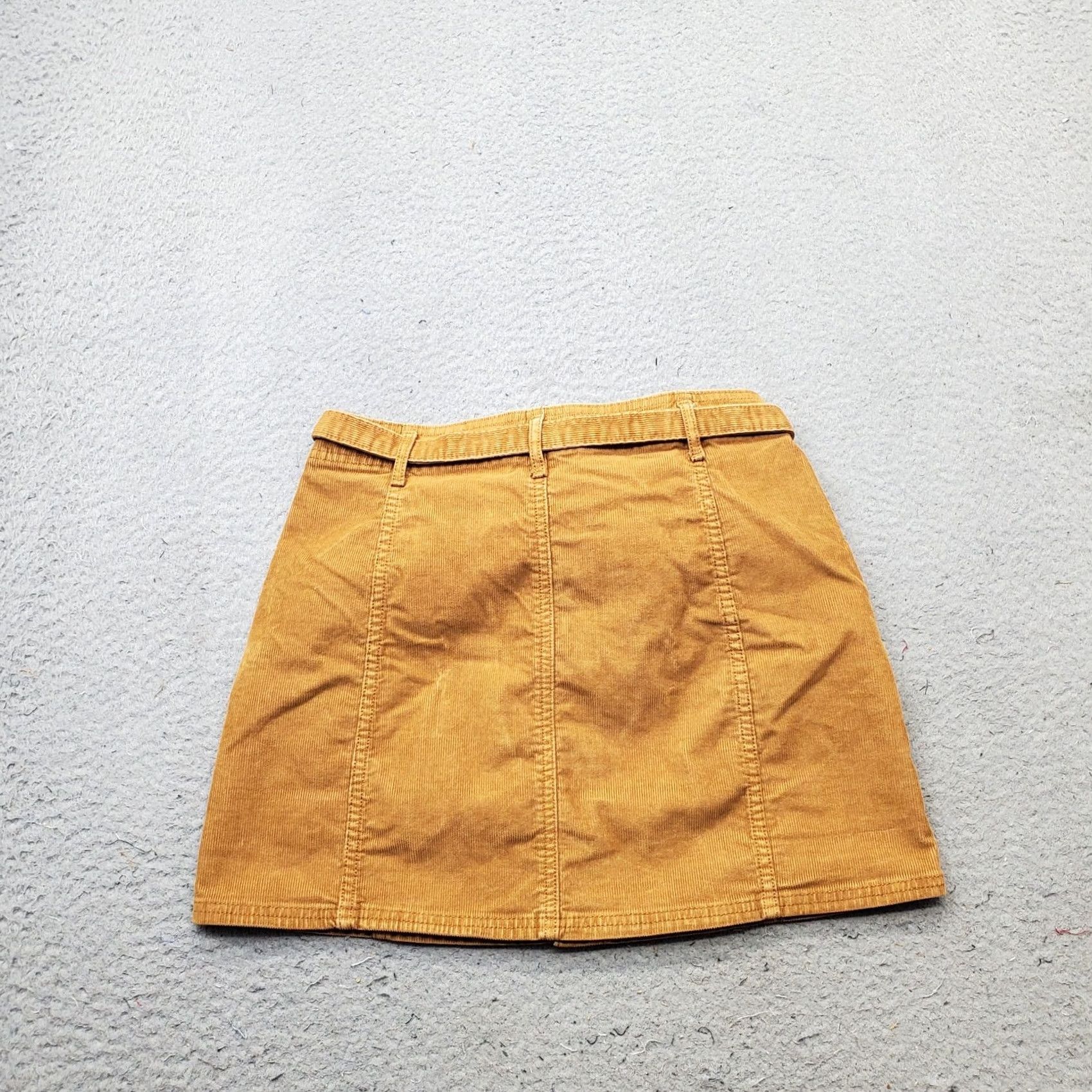 American Eagle Outfitters American Eagle Outfitters A-Line Skirt Womens 4 Brown Corduroy Stretch High Rise Size 27" / US 4 / IT 40 - 2 Thumbnail