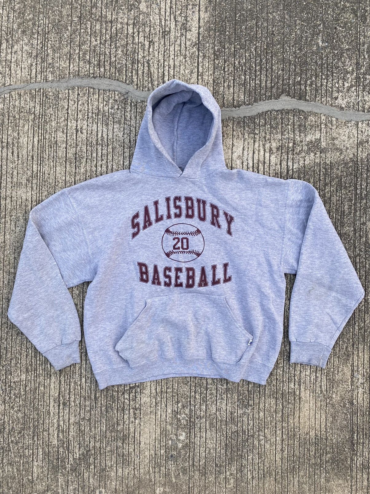 Vintage Russell Athletic Hoodie Grey