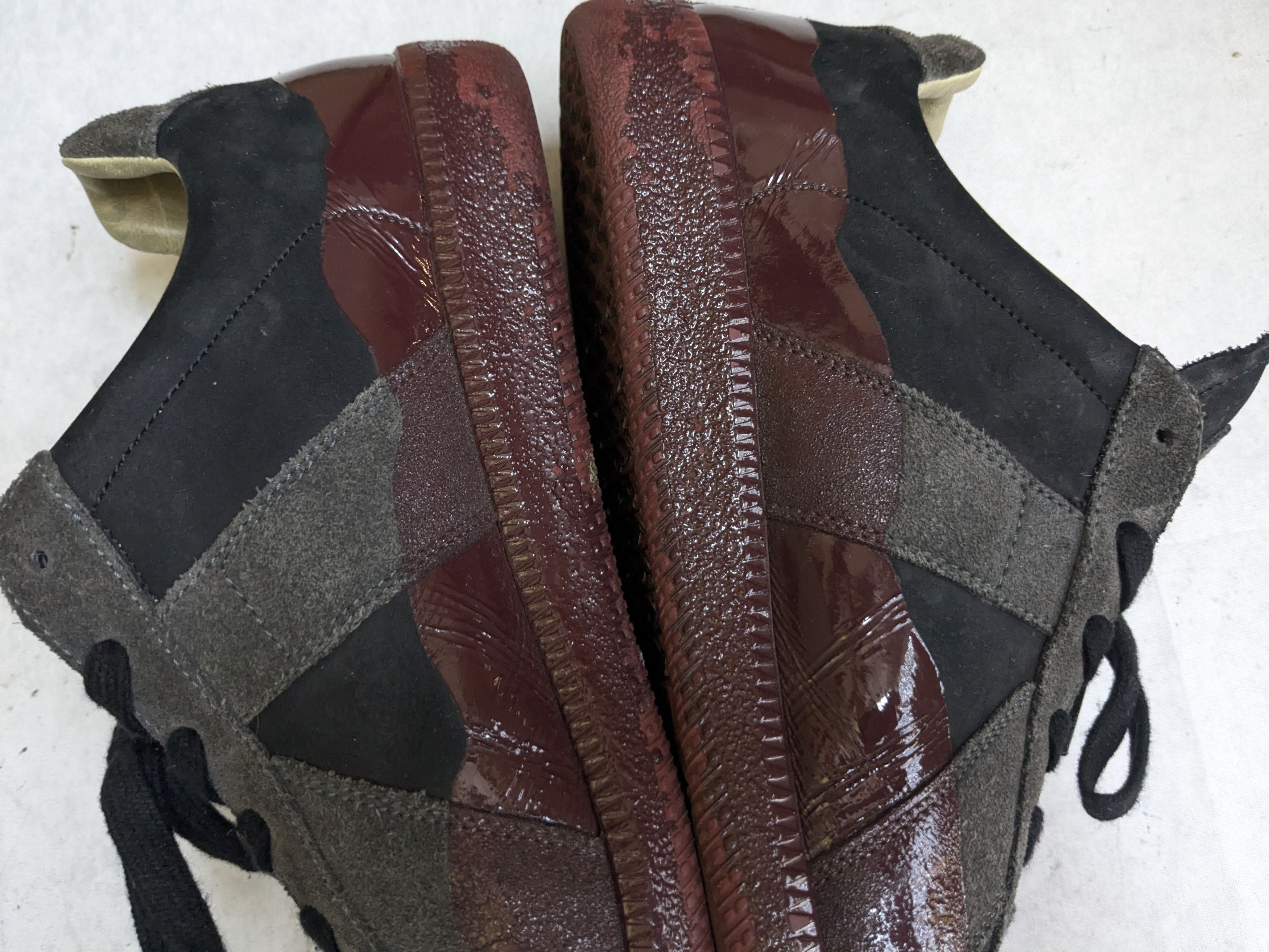 Maison Margiela Maison Margiela Replica Sneakers 11 44 Gray Black Burgundy Size US 11 / EU 44 - 15 Thumbnail