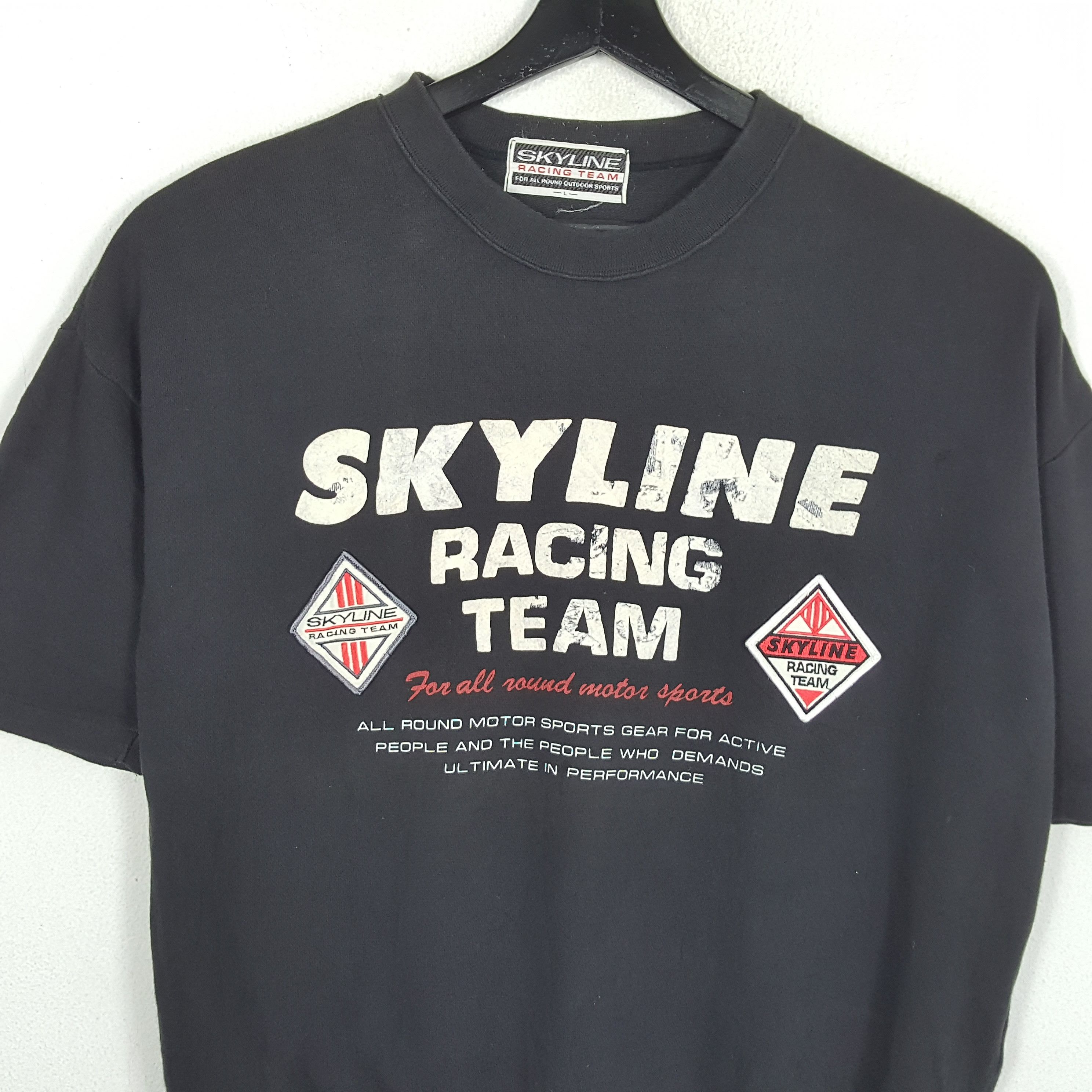 Japanese Brand × Vintage SKYLINE RACING TEAM Motorsports Tshirt Size US XL / EU 56 / 4 - 2 Thumbnail