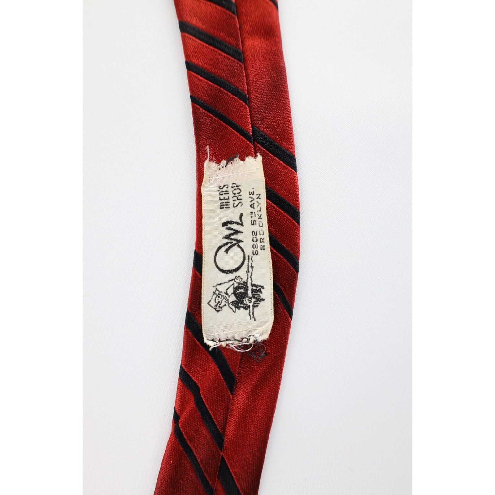 Vintage Vintage 50s 60s Rockabilly Rhodia Acetate Striped Neck Tie Size ONE SIZE - 6 Thumbnail