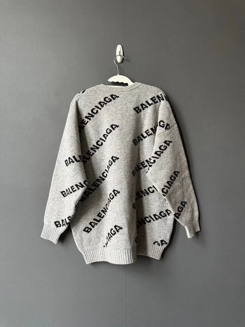 Balenciaga Balenciaga size 38 Grey Bullet Screen Sweater Size US M / EU 48-50 / 2 - 2 Thumbnail
