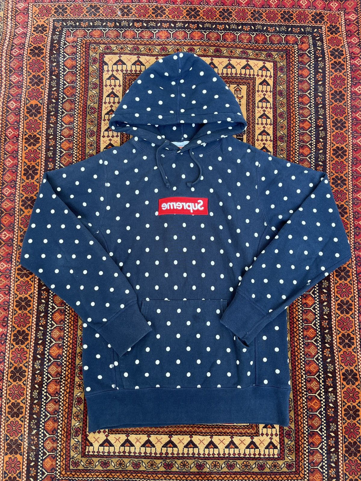 Comme des Garcons SHIRT × Supreme Supreme x CDG Polka Dot Box Logo Hoodie 2012 Size US M / EU 48-50 / 2 - 8 Thumbnail