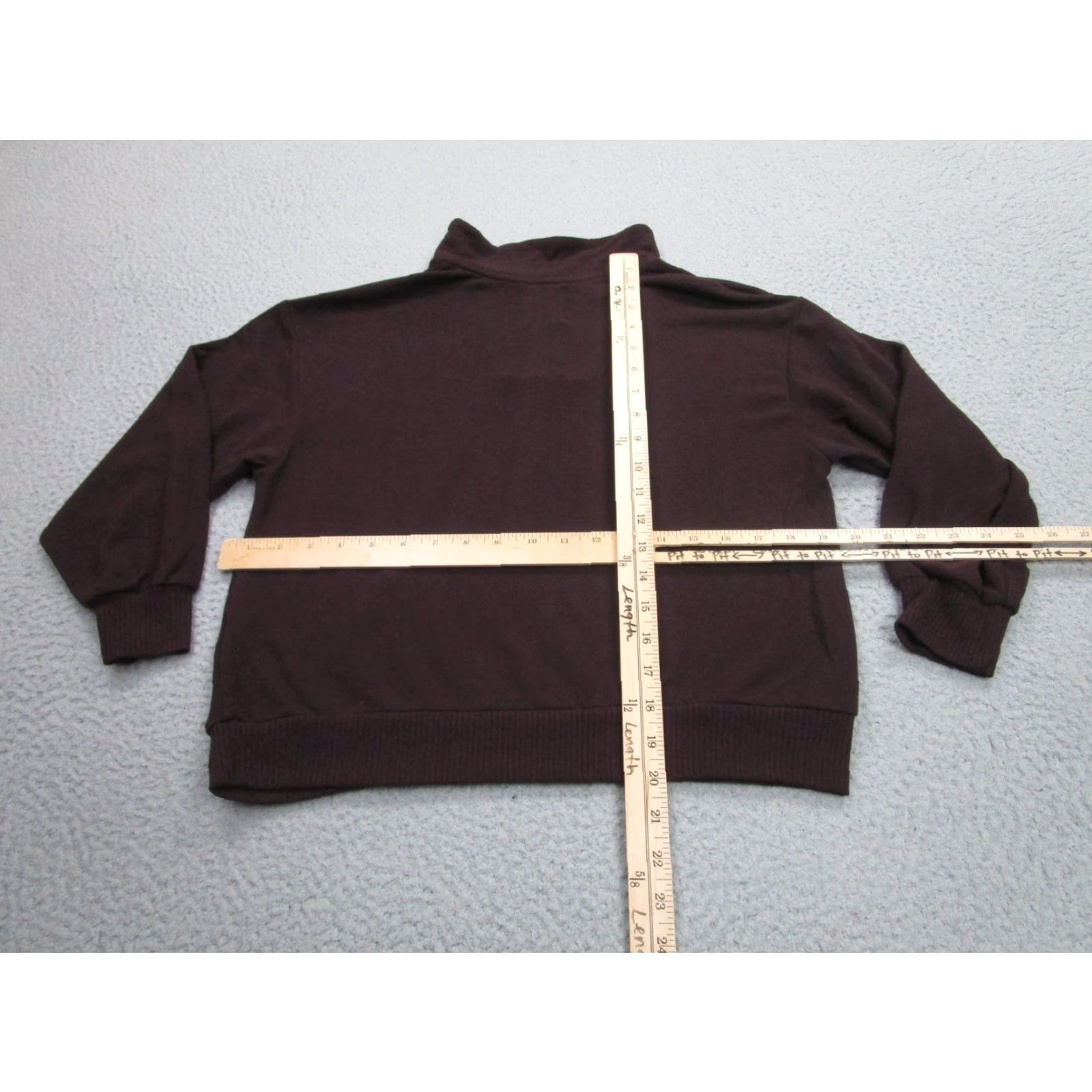 Vintage All Time Favorite Sweater Womens Small Brown Collared Knit Pullover Stretch Size S / US 4 / IT 40 - 6 Thumbnail
