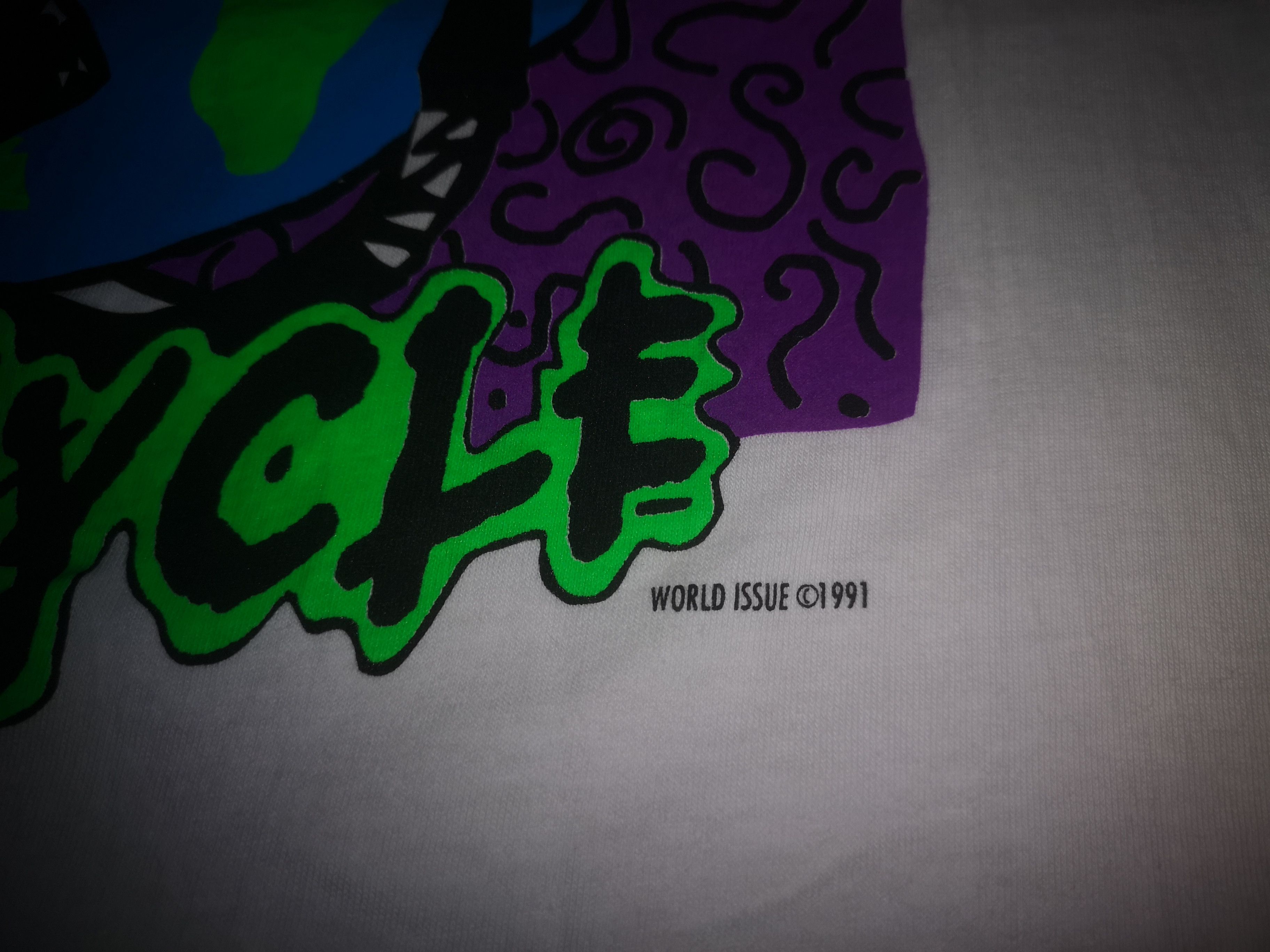 Keith Haring × Vintage Deadstock True Vintage OG 90s World Issue Shirt Keith Haring Size US M / EU 48-50 / 2 - 4 Thumbnail