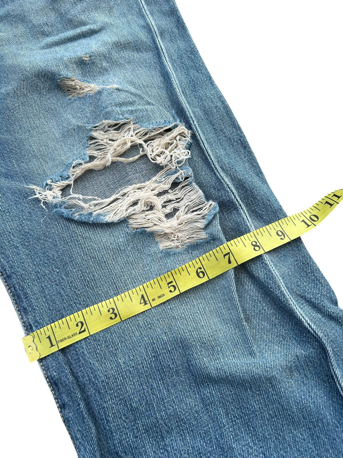 Japanese Brand × Kapital × Vintage Edwin Selvedge Buckle Back Distressed Denim Jeans Size US 29 - 20 Thumbnail