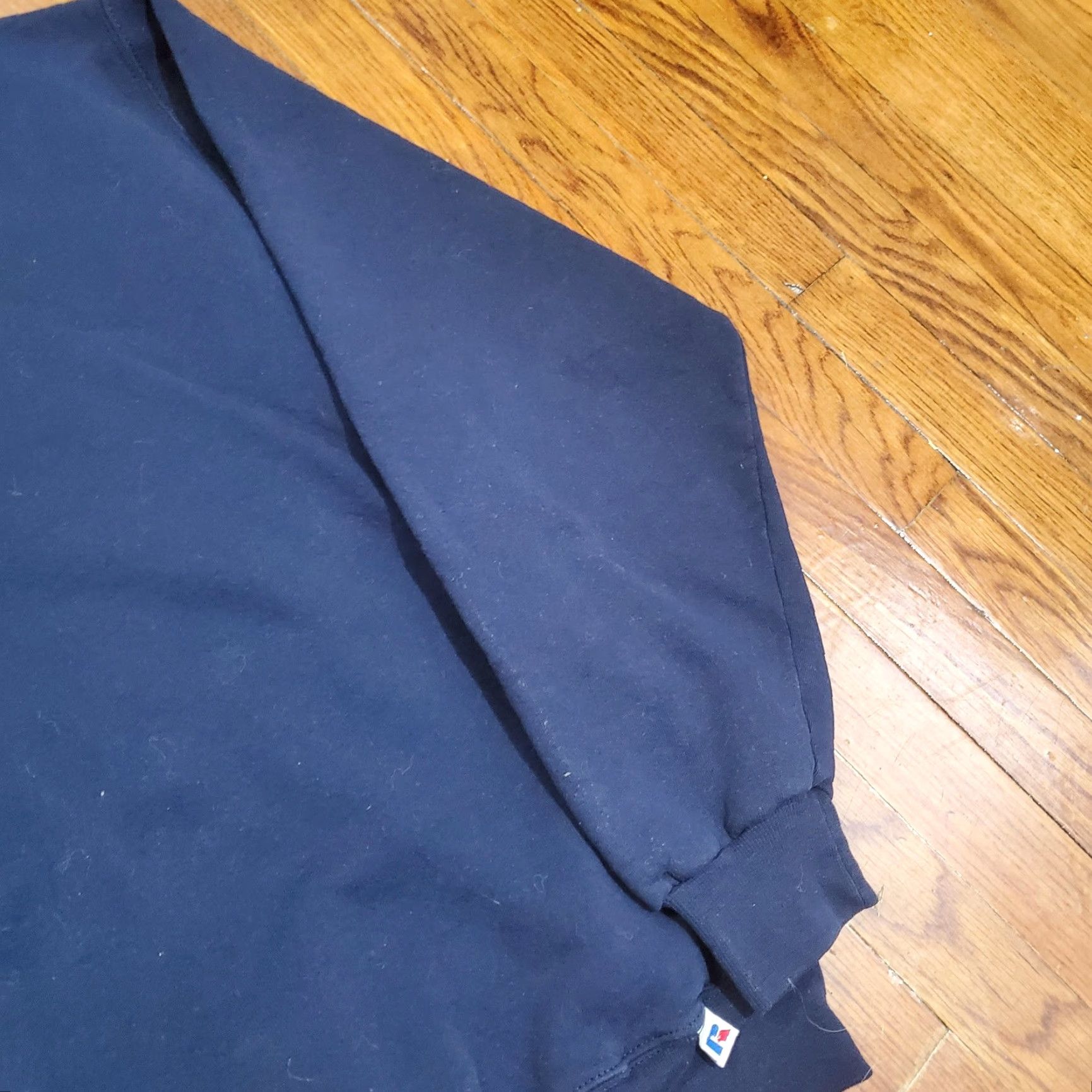 Russell Athletic VINTAGE Russell Athletic Sweatshirt Mens XL Navy Blue Blank Crewneck Fleece Pullover Size US XL / EU 56 / 4 - 3 Thumbnail