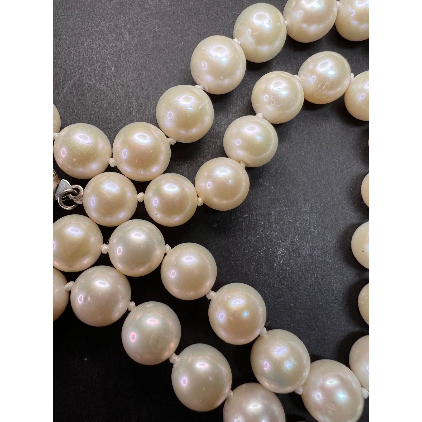 Other 10-11mm cultured pearl 36 in necklace with 925 silver clasp Size ONE SIZE - 16 Thumbnail