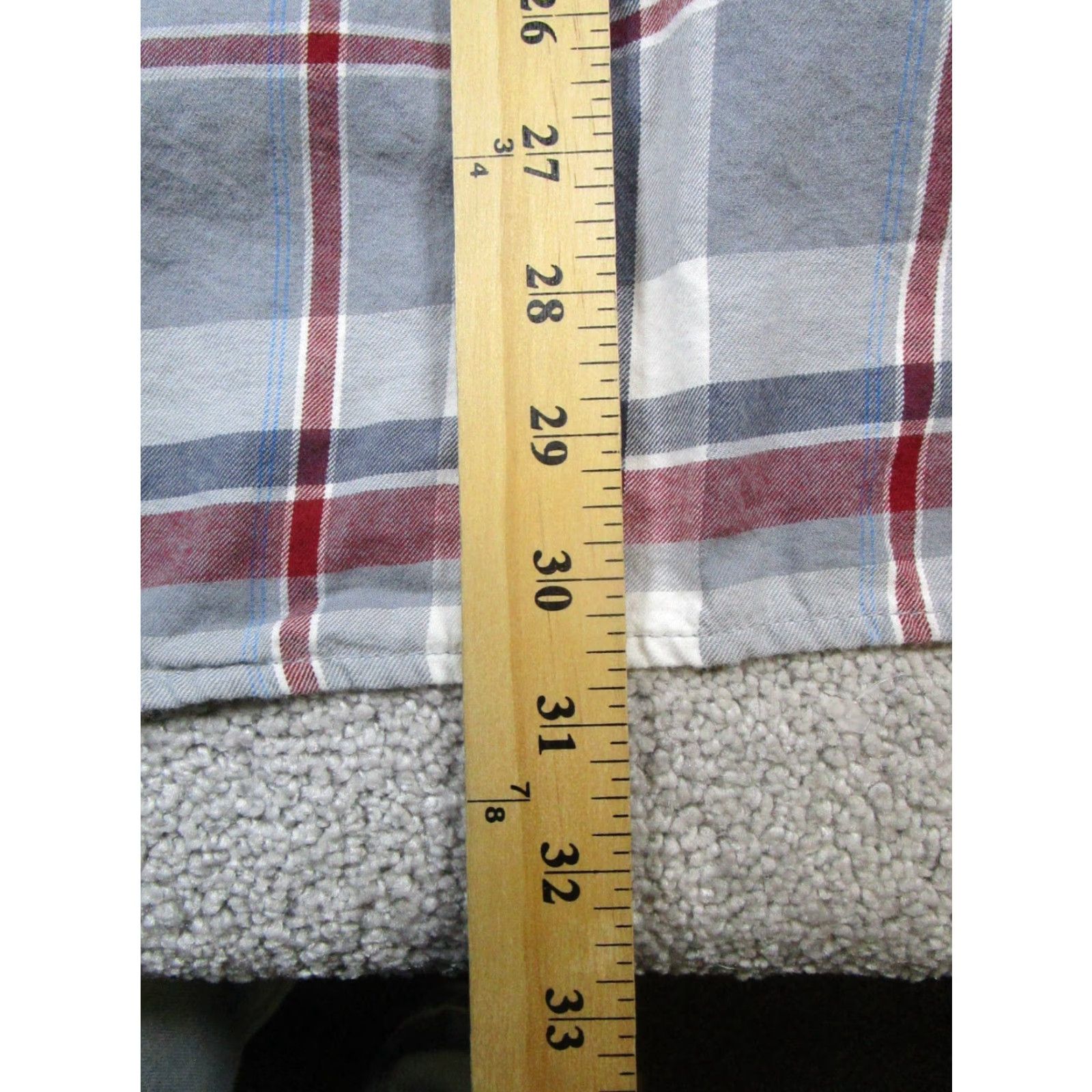 Vintage Columbia Shirt Mens Large Blue Gray Red Cotton Flannel Button-Up Size US L / EU 52-54 / 3 - 8 Thumbnail