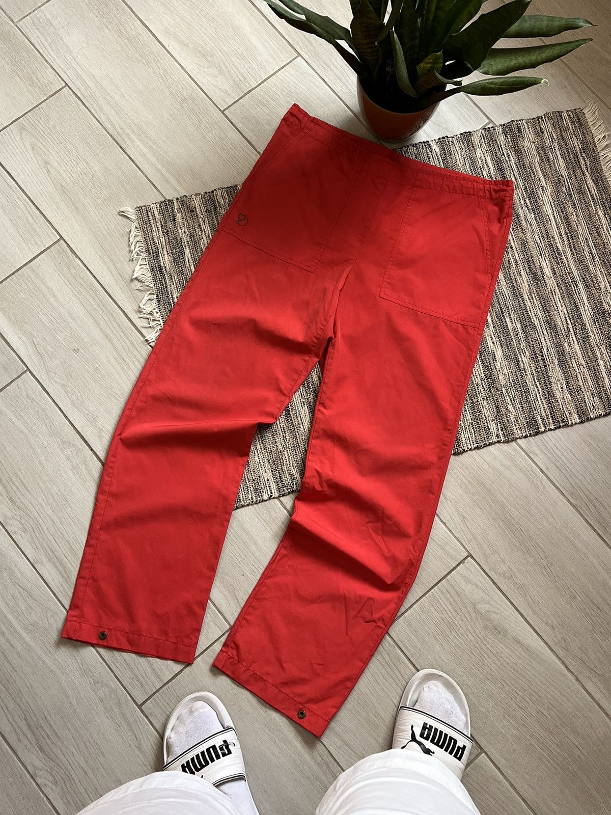 Fjallraven × Vintage Vintage FjallRaven jacket and pants nylon suit red workwear Size US M / EU 48-50 / 2 - 4 Thumbnail