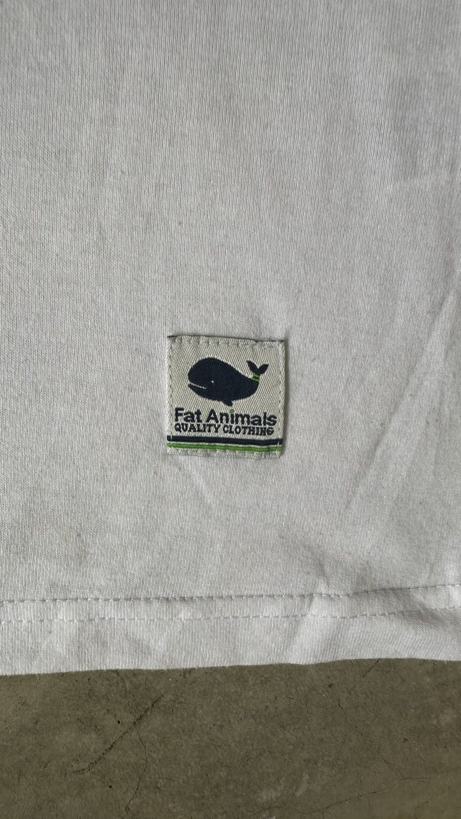 Japanese Brand VINTAGS FAT ANIMALS WASH INSTRUCTION PRINT TEE Size US M / EU 48-50 / 2 - 5 Thumbnail