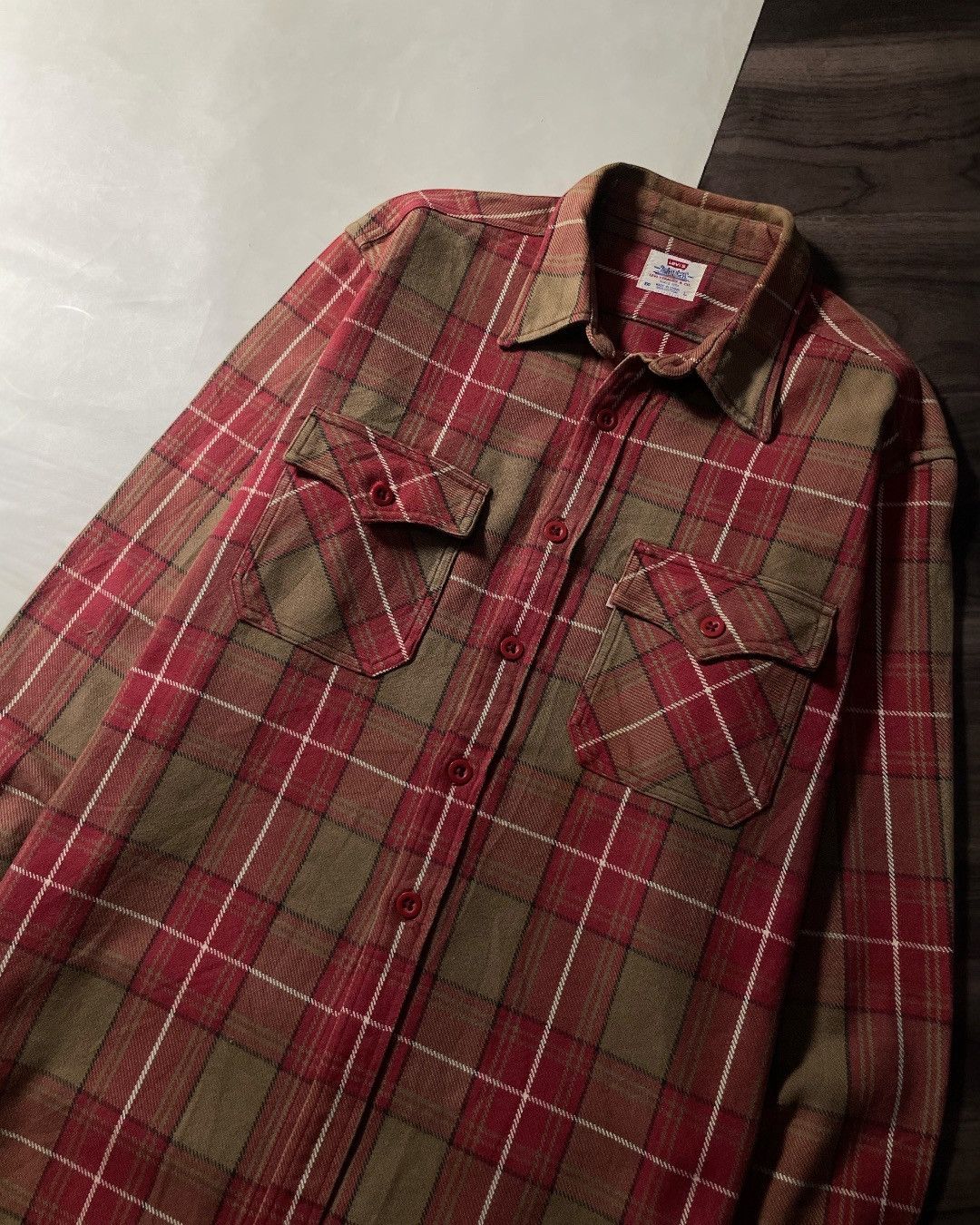 Levi's Heavy Flannel Shirt LEVIS Size L fit XL Size US XL / EU 56 / 4 - 3 Thumbnail