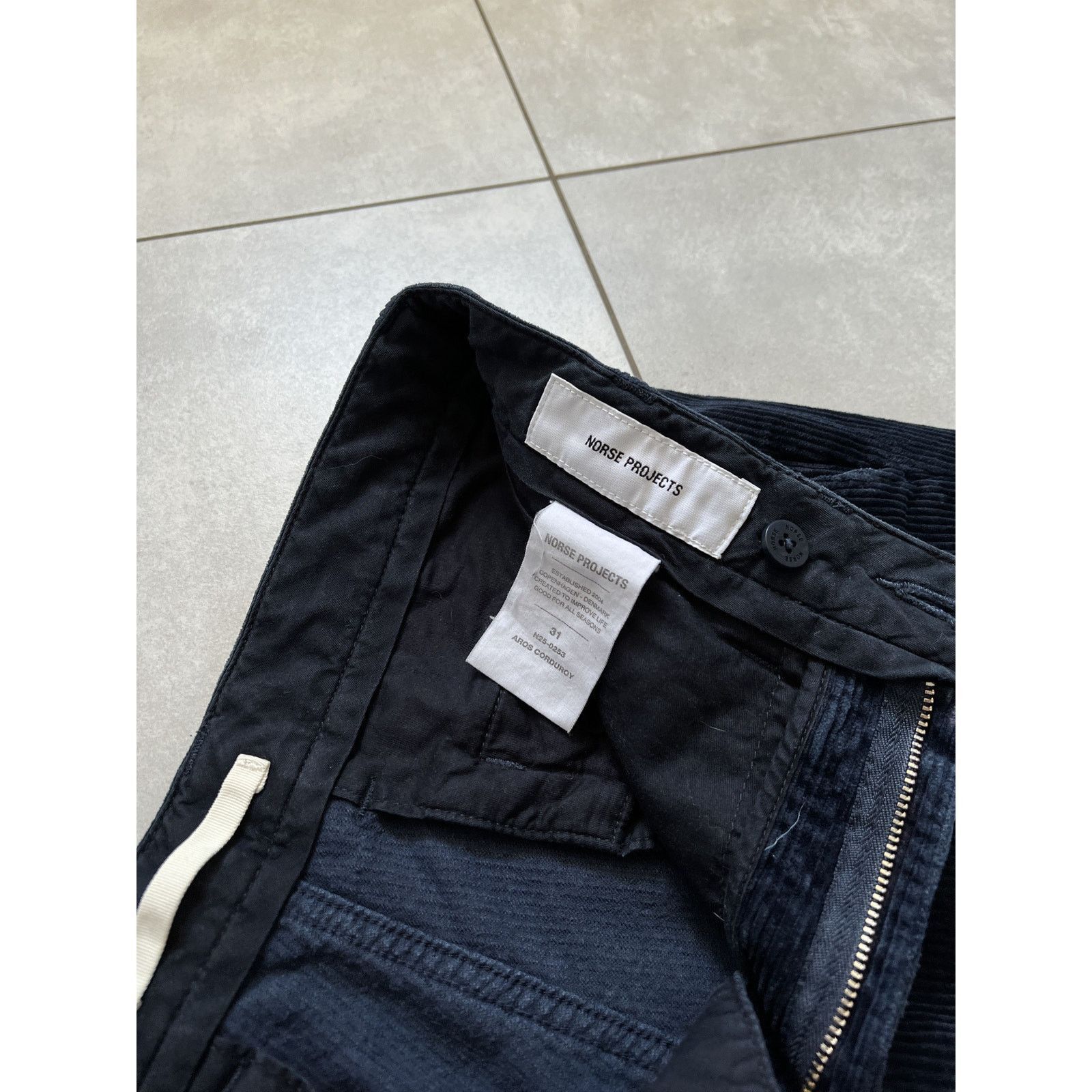 Norse Projects Norse projects classic aros corduroy regular fit blue pants Size US 31 - 9 Thumbnail