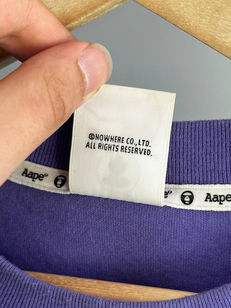 Aape Aape By Bathing Ape Purple Big Logo T-Shirt Size US M / EU 48-50 / 2 - 9 Thumbnail
