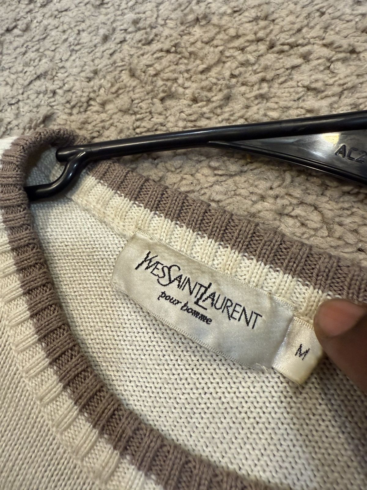 Yves Saint Laurent Vintage YSL Striped sweater Size US M / EU 48-50 / 2 - 3 Thumbnail