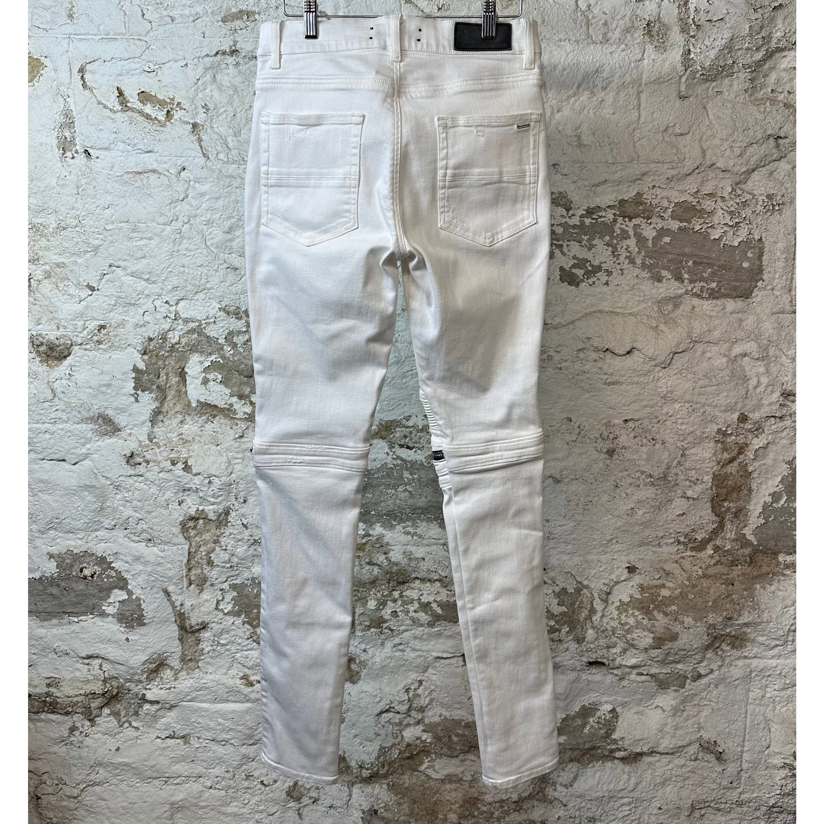 Amiri Amiri MX2 White Patch White Denim Jeans Sz 31 Size US 31 - 2 Thumbnail