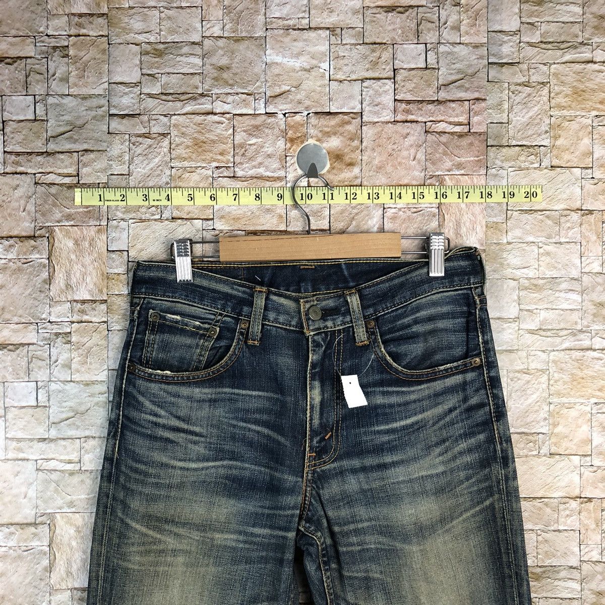 Levi's 707 Levis Blue vintage ripped Distressed Denim Pants #A588 Size US 29 - 4 Thumbnail
