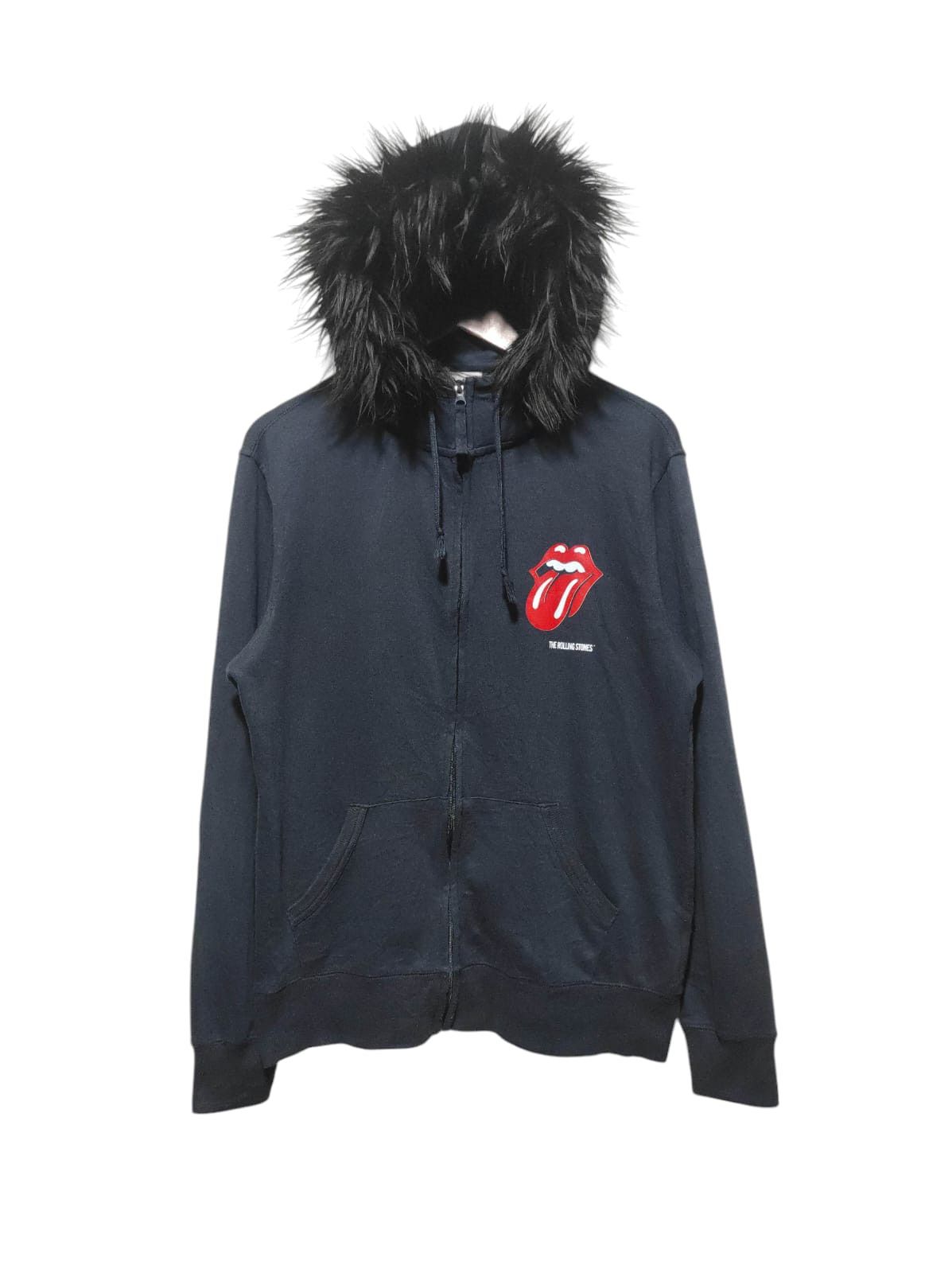Hysteric Glamour Custom The Rolling Stones Zipper Fur Hoodie LGB