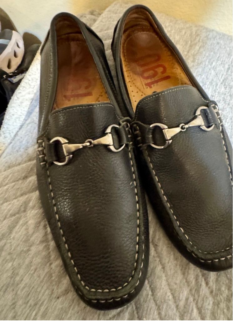1901 Men’s Black Horsebit Loafers sz-8.5 Size US 8.5 / EU 41-42 - 1 Thumbnail