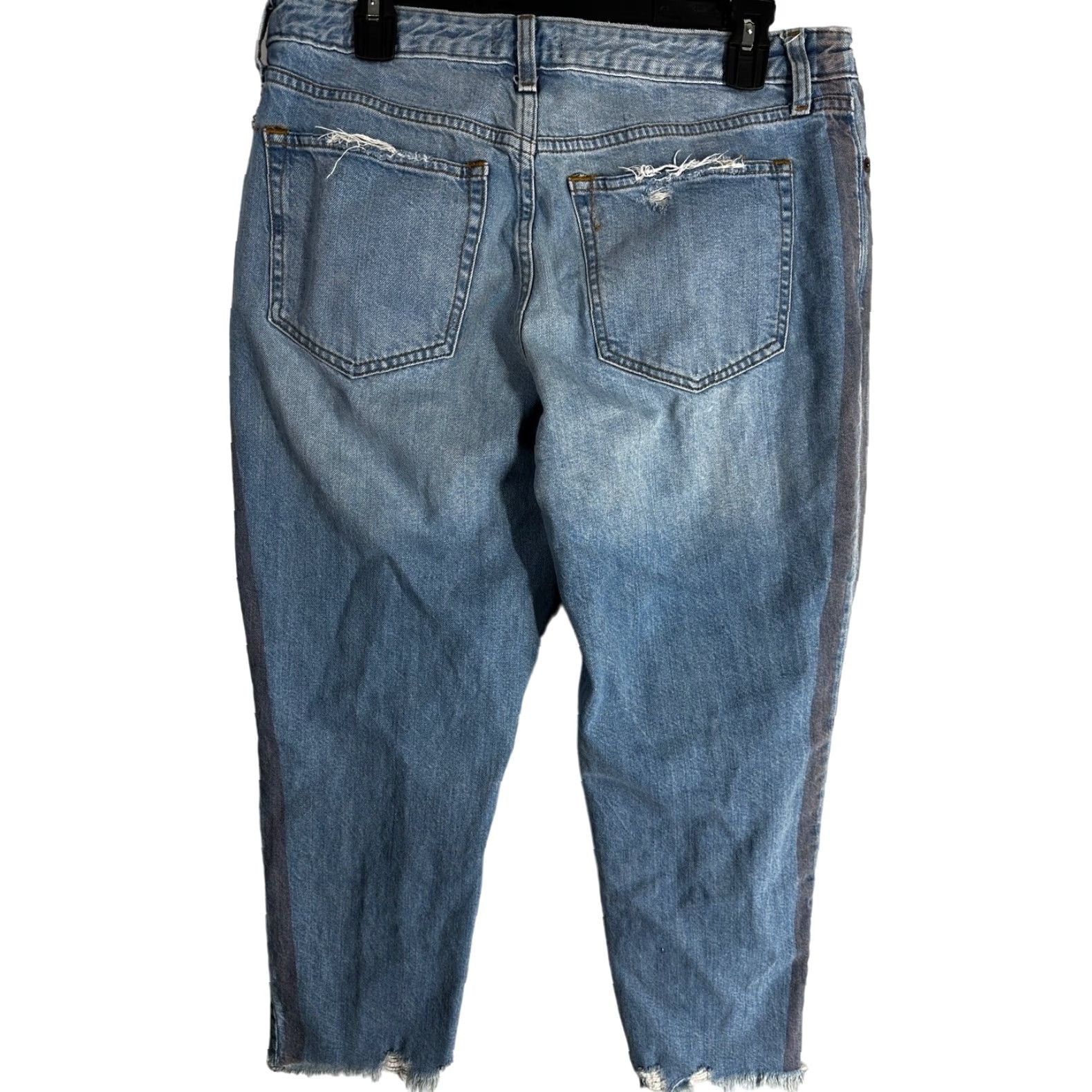 Abercrombie & Fitch Abercrombie & Fitch Jeans Women Size 10 High Rise Girlfriend Raw Hem 5-Pocket Denim Blue Size 24" / US 00 / IT 34 - 2 Thumbnail