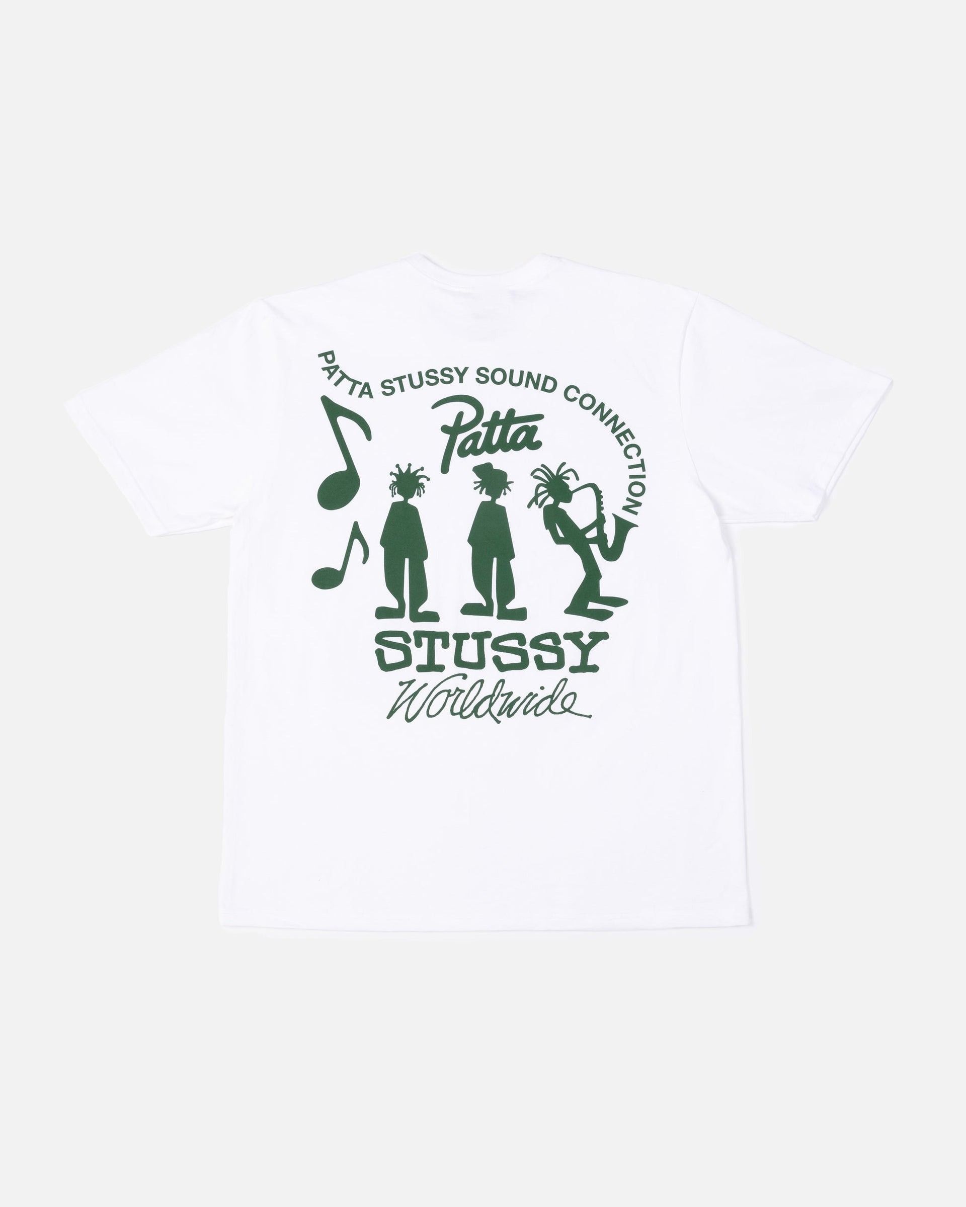 Patta × Stussy Stussy Patta Sound Connection Tee White Size US XL / EU 56 / 4 - 1 Thumbnail