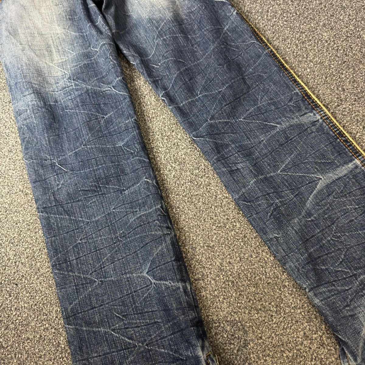Le Grande Bleu (L.G.B.) 90s Flared Studded Opium Studio PR Denim Undercover Style Size US 32 / EU 48 - 12 Thumbnail