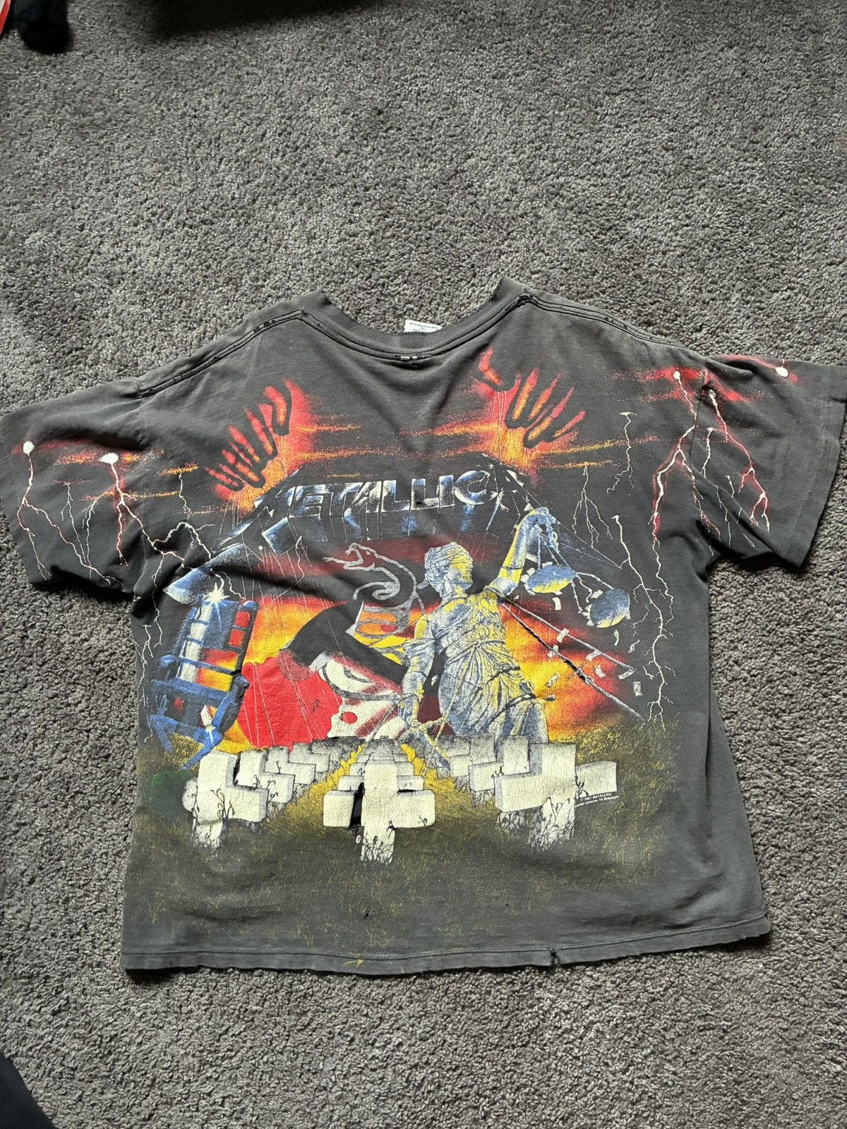 Metallica 1991 Master of Puppets Metallica Tee Size US XL / EU 56 / 4 - 2 Thumbnail
