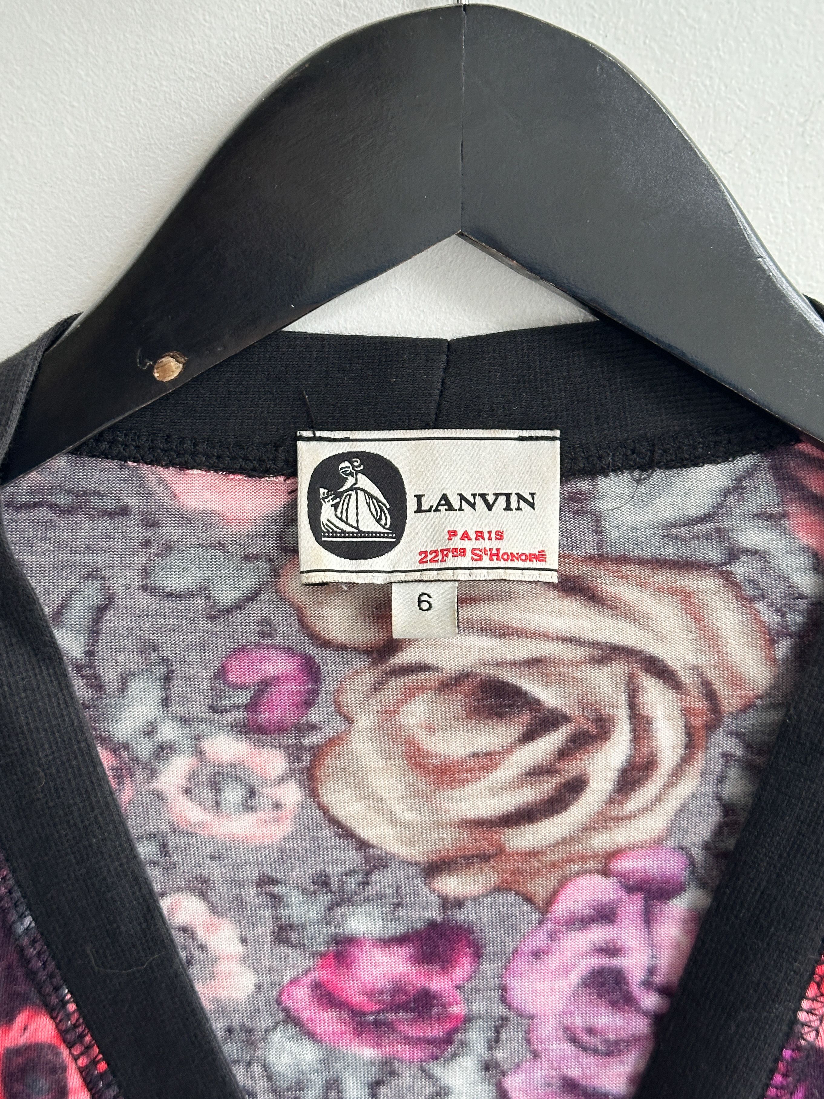 Lanvin Vintage Lanvin Flowers Printed Dress Cardigan Size M / US 6-8 / IT 42-44 - 5 Thumbnail