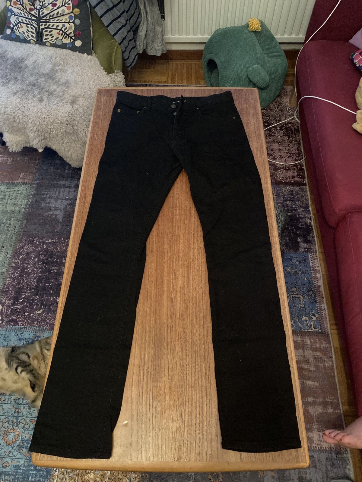 SAINT LAURENT PARIS｜JEANS (734311 Y07HA 4296) Yves saint laurent rouge volupte shine 130 - Blue Straight