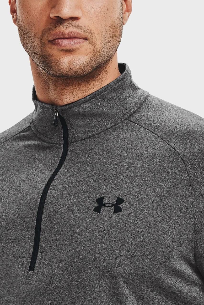 Under Armour Under Armour Mens Grey Tech 1/4 Zip Long Sleeve Running Top Size US M / EU 48-50 / 2 - 4 Thumbnail