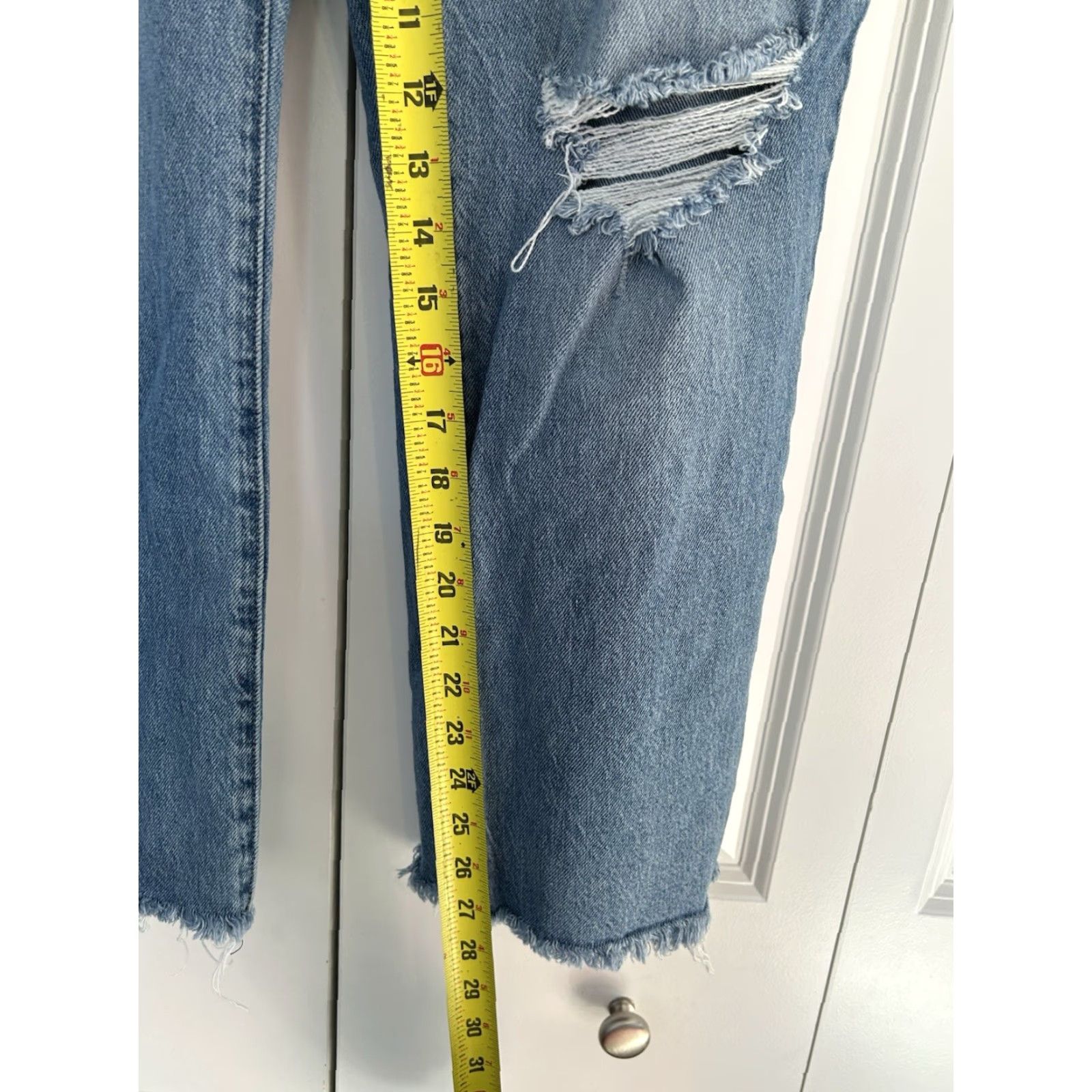 Lucky Brand Lucky Brand Zoe Straight High Rise Blue Denim Jeans Sz 10/30 Womens Size 32" / US 10 / IT 46 - 3 Thumbnail