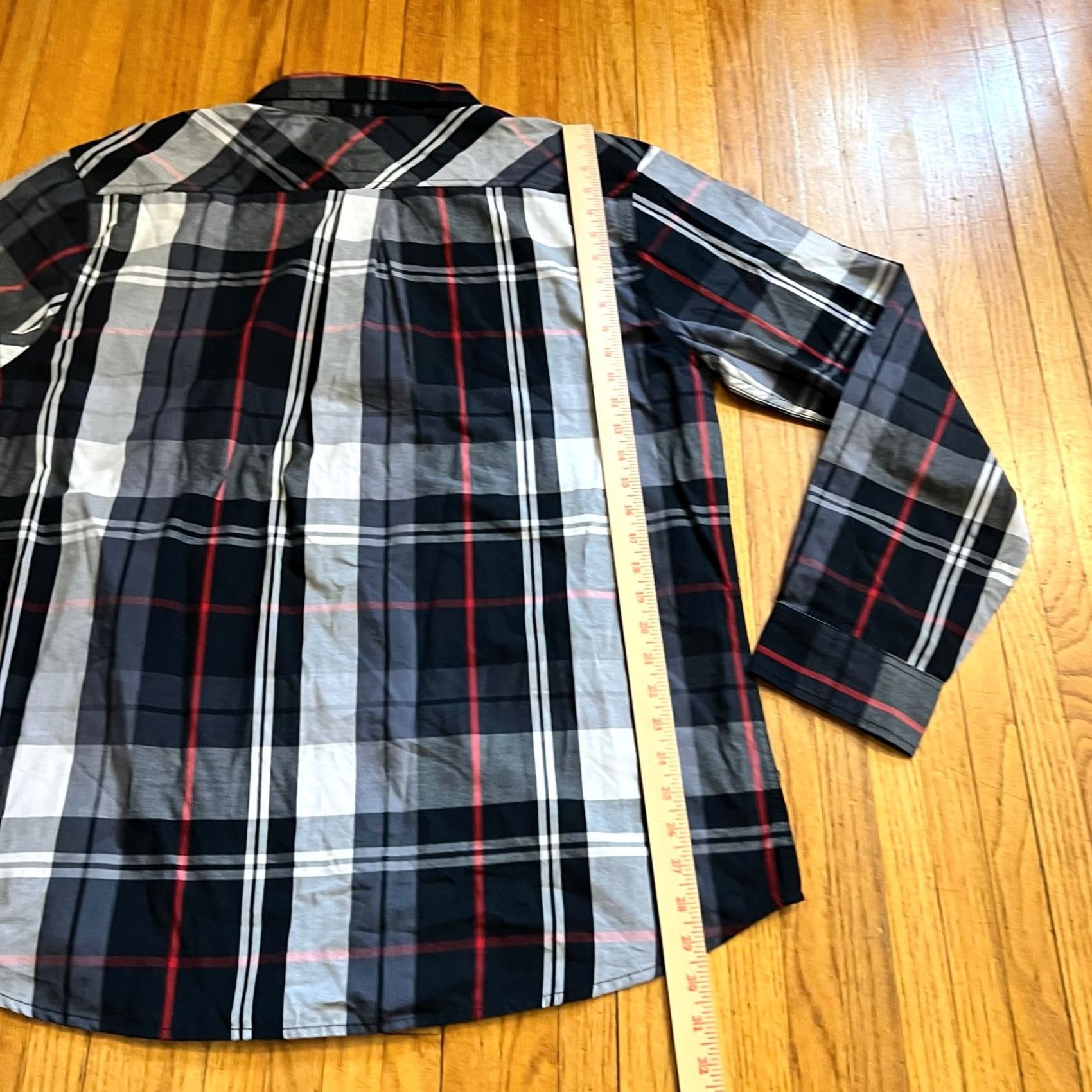 Levi's Levi's Shirt Mens XXL Black Beauty Plaid Button Up Pocket Western Mens Size US XXL / EU 58 / 5 - 6 Thumbnail