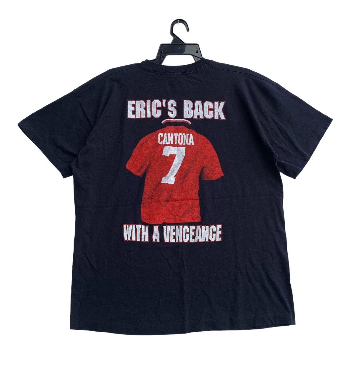 Vintage Vtg 90s Eric Cantona the legendary double side logo shirt Size US XL / EU 56 / 4 - 3 Thumbnail