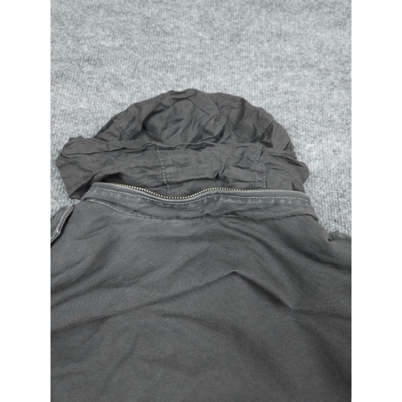 Gap Gap Jacket Mens Large Gray Chore Hooded Canvas Heavy Cotton Pockets Full Zip Hood Military Army Outdoor Jacket Mens Size US L / EU 52-54 / 3 - 5 Thumbnail