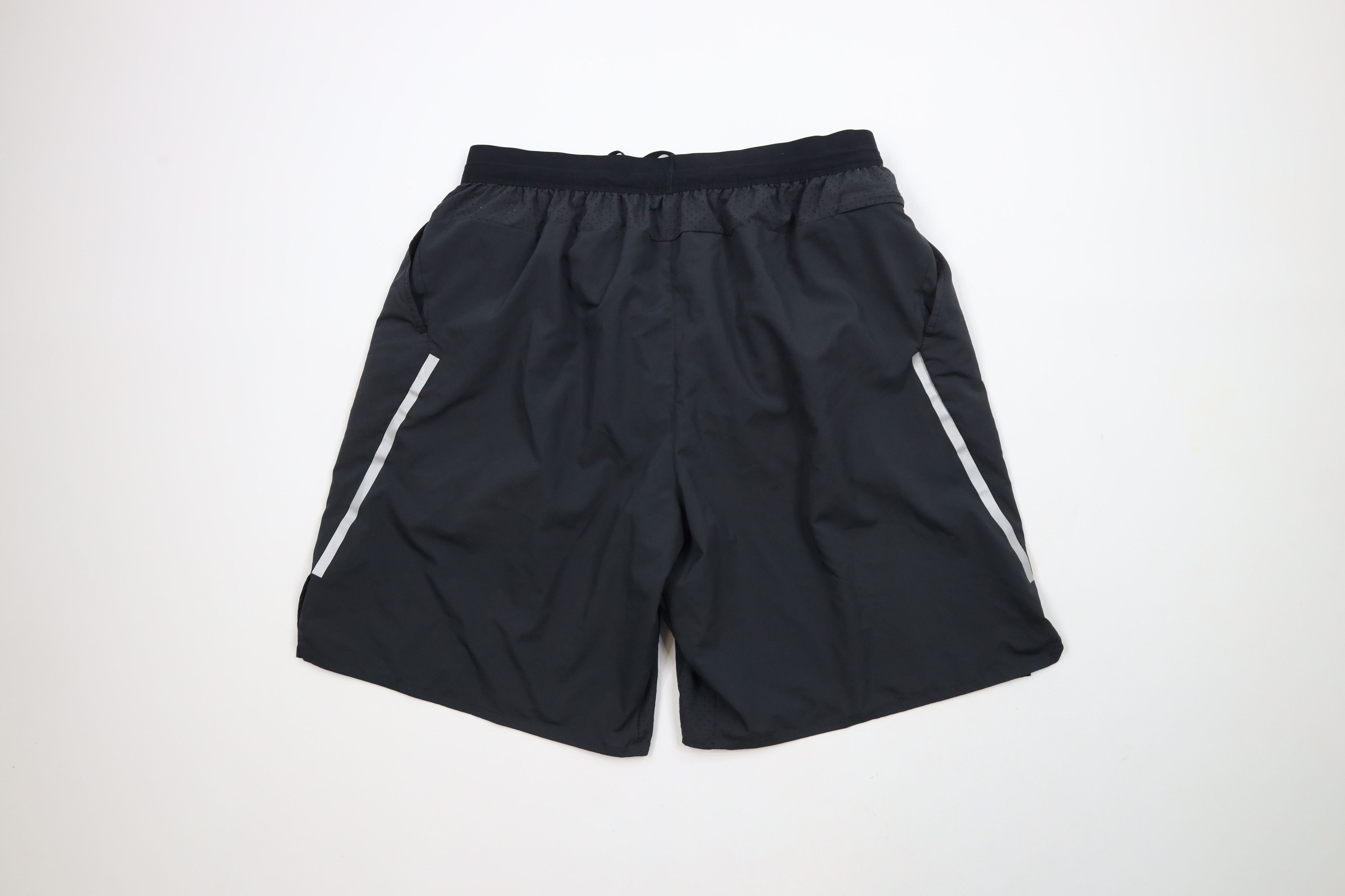 Nike × Vintage Nike Reflective Lined Running Jogging Gym Shorts Black Size US 36 / EU 52 - 10 Thumbnail