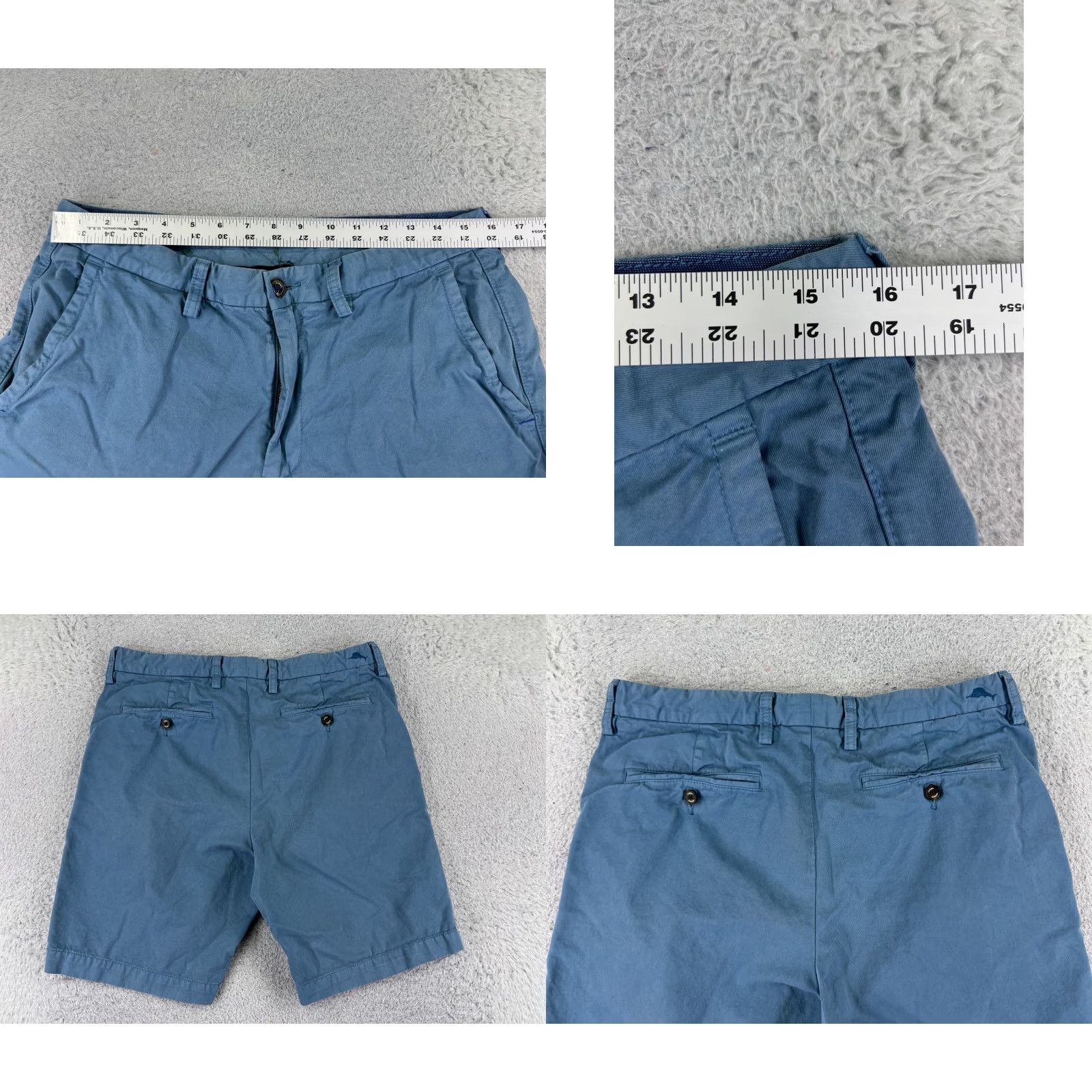 Tommy Bahama Tommy Bahama Shorts Men 33 Blue Pima Cotton Modal Blend Twill Beach Vacation Size US 33 - 9 Thumbnail