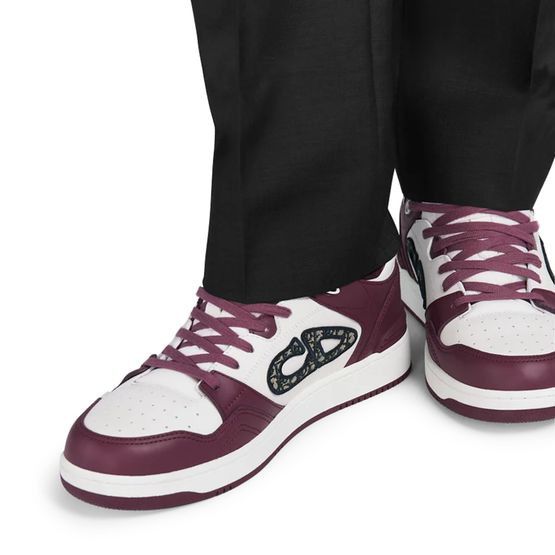 Dior o1w1db10625 Low-Top Sneakers in Bordeaux/White Size US 7 / EU 40 - 2 Thumbnail