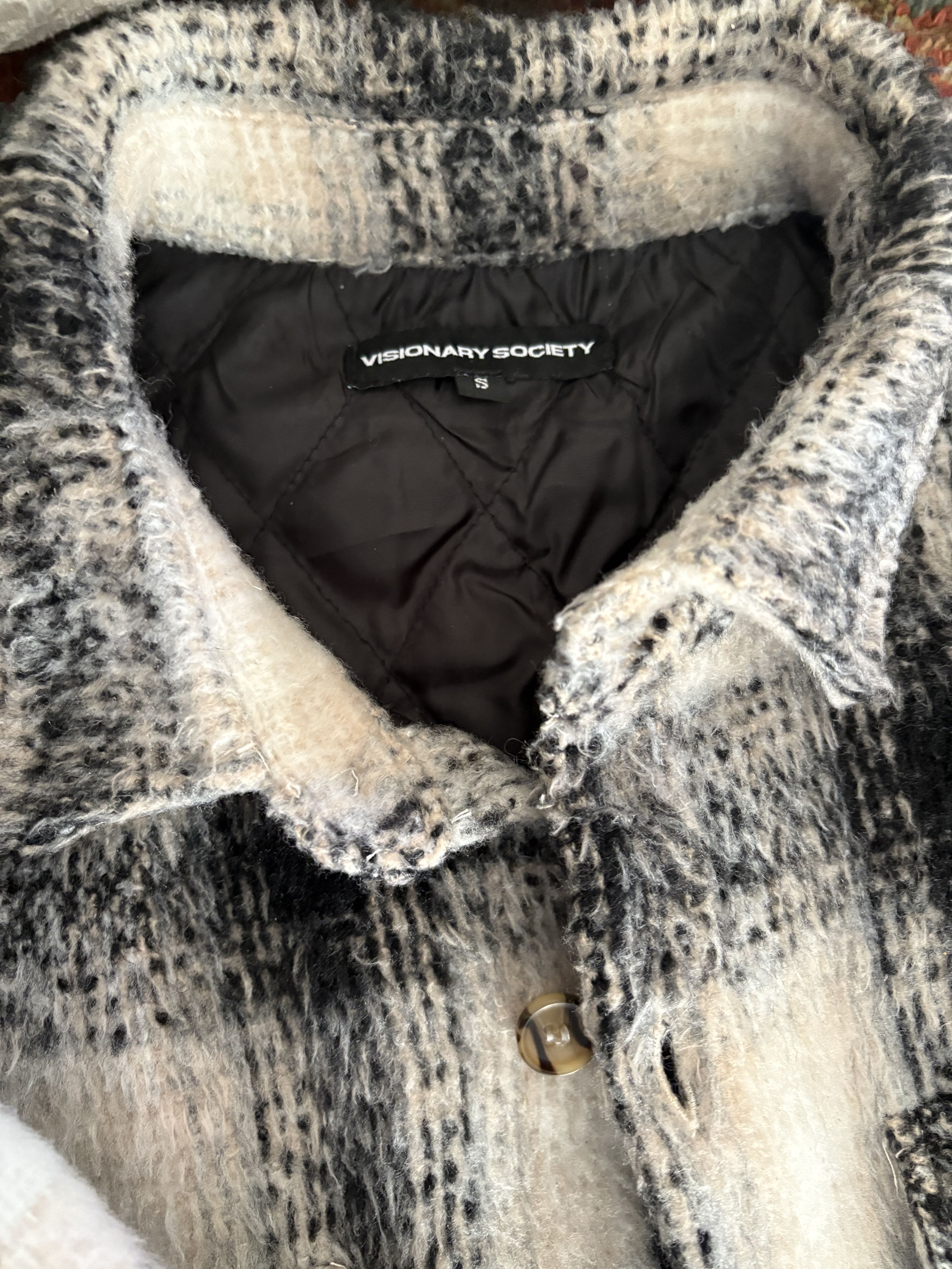 Other Visionary Society Quilted Mohair Flannel Jacket Size US S / EU 44-46 / 1 - 4 Thumbnail