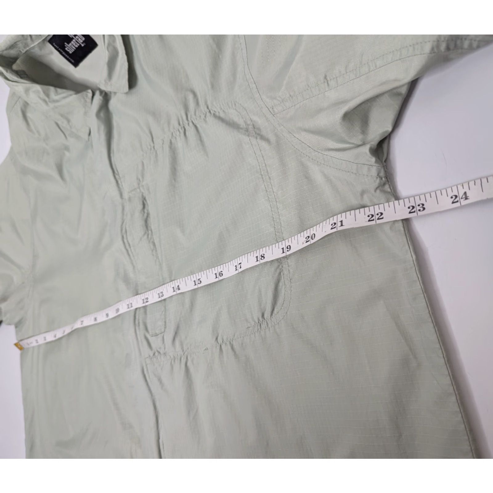 Vintage VINTAGE Silver Tab Levis Nylon Shirt Men’s M Gray Green Pocket 1990s Short Sleeve Full Zip Size US M / EU 48-50 / 2 - 6 Thumbnail