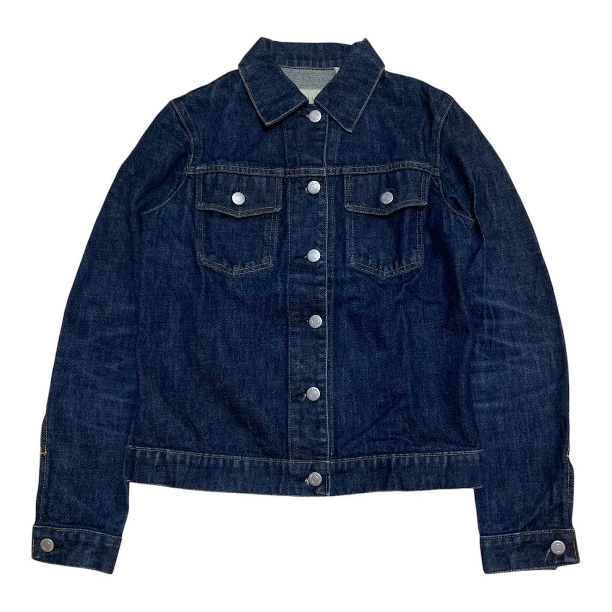Helmut Lang 2000s Helmut Lang Denim Jacket Indigo Blue Size XS / US 0-2 / IT 36-38 - 1 Thumbnail