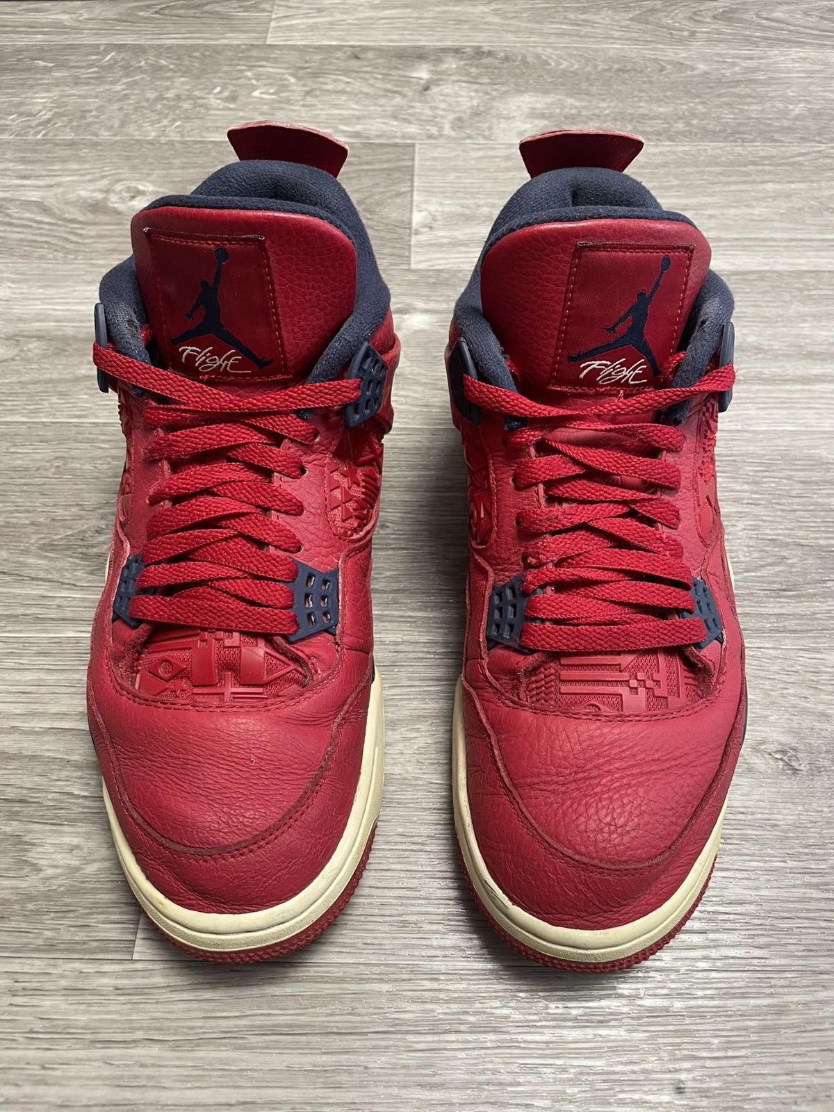 Nike Air Jordan 4 Retro FIBA Fire Red Sneakers OG Size 44.5