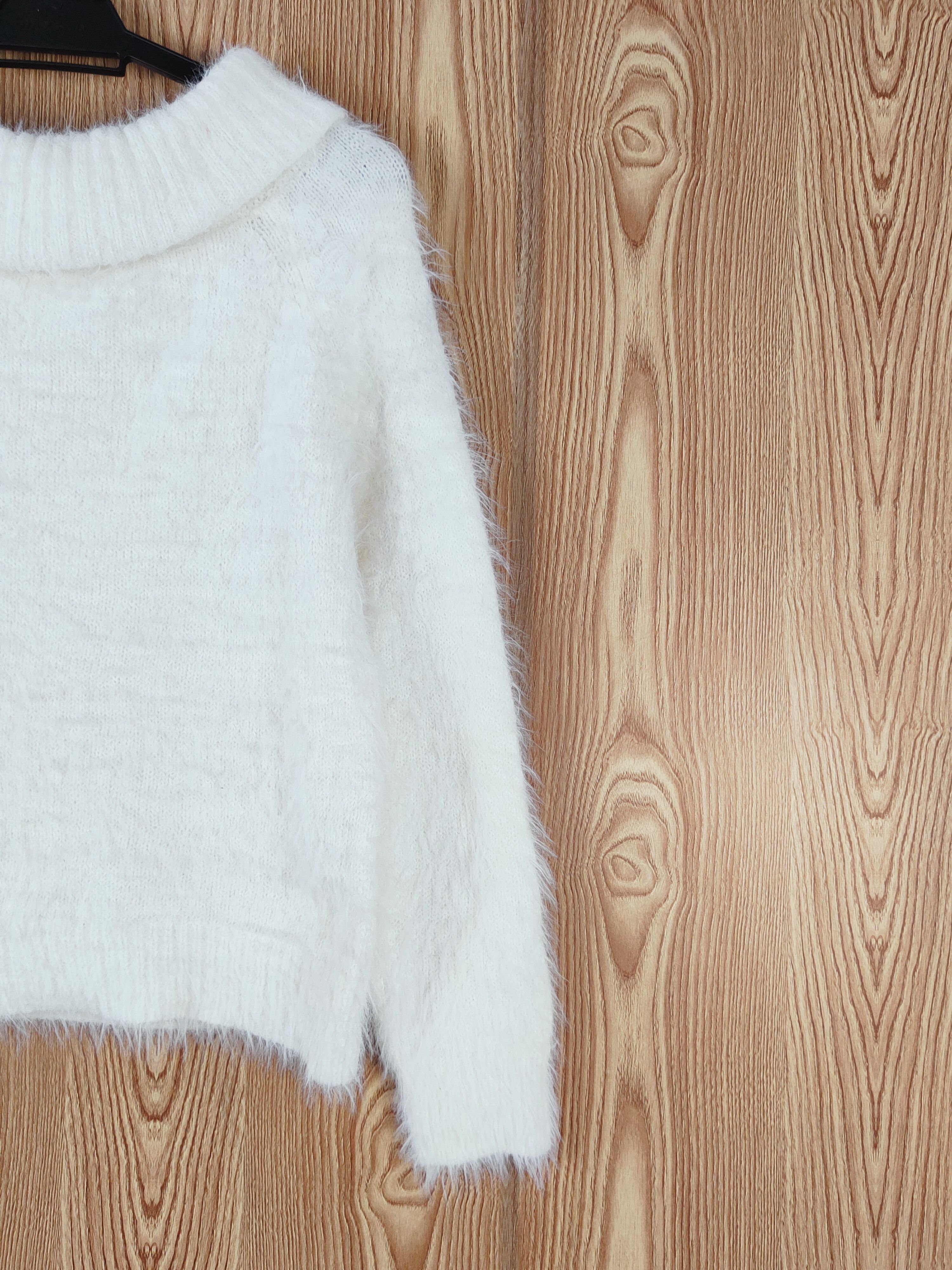 Japanese Brand × Vintage Vintage 💥 Khalita White Fur Mohair Knitwear Size M / US 6-8 / IT 42-44 - 5 Thumbnail
