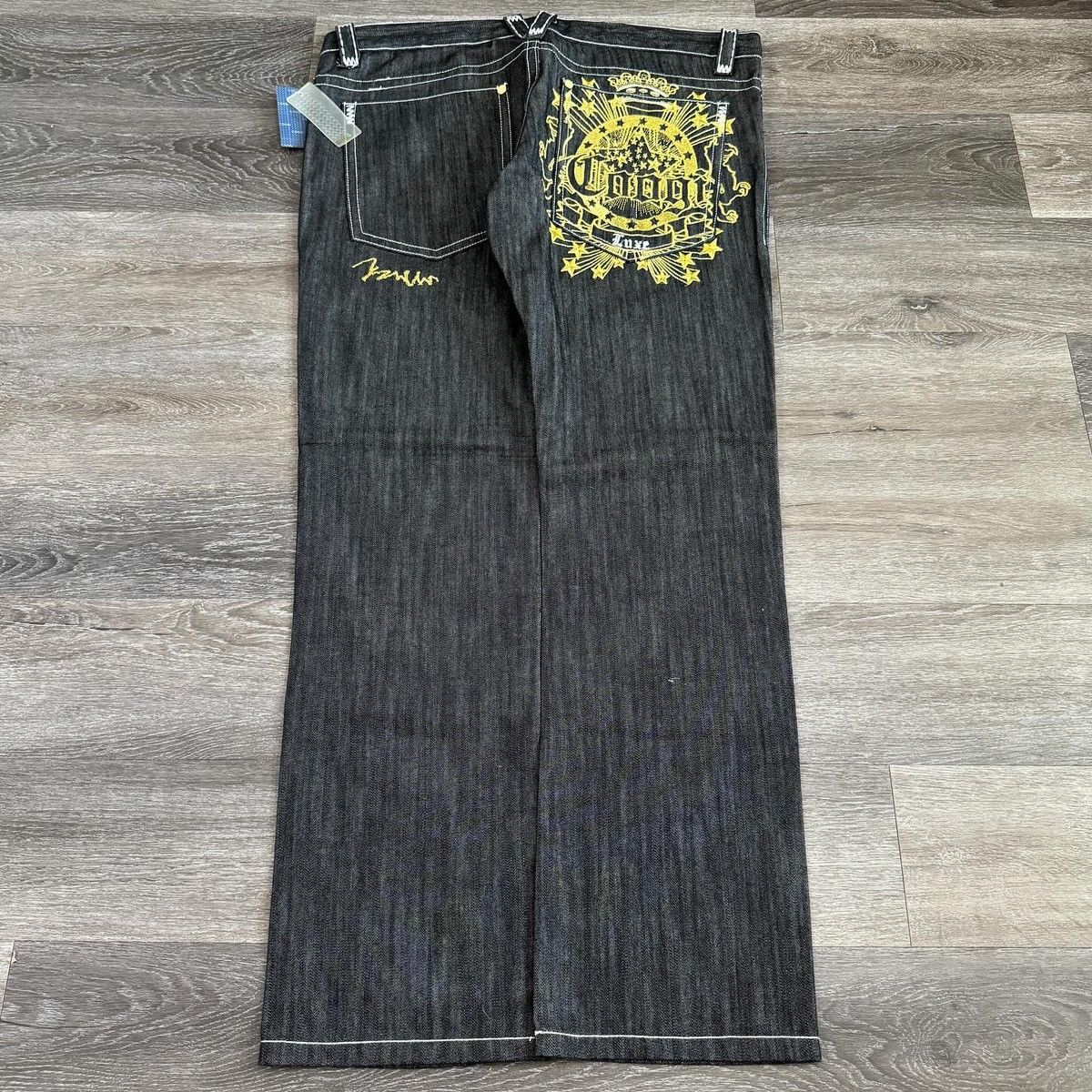 Coogi × Japanese Brand × Vintage Grail Vintage y2k Coogi baggy embroidered luxe jeans Size US 40 / EU 56 - 1 Thumbnail