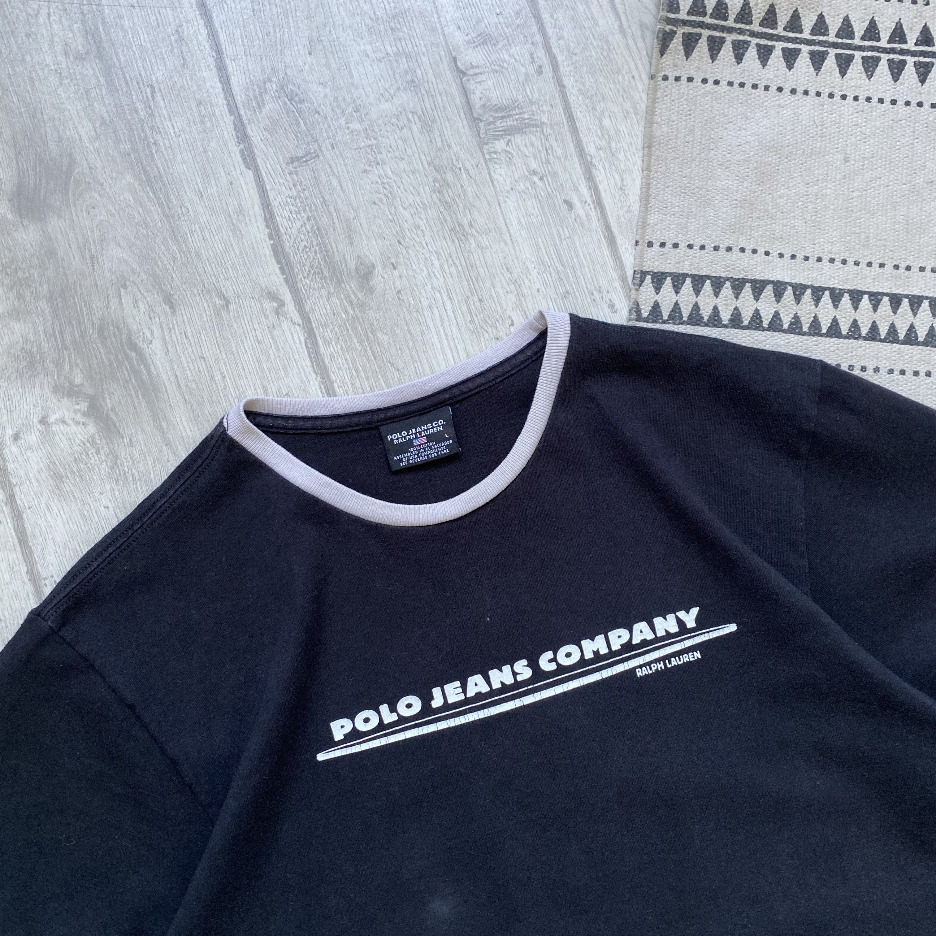 Polo Ralph Lauren Vintage 90s Polo Ralph Lauren tee Jeans Company Size US L / EU 52-54 / 3 - 2 Thumbnail