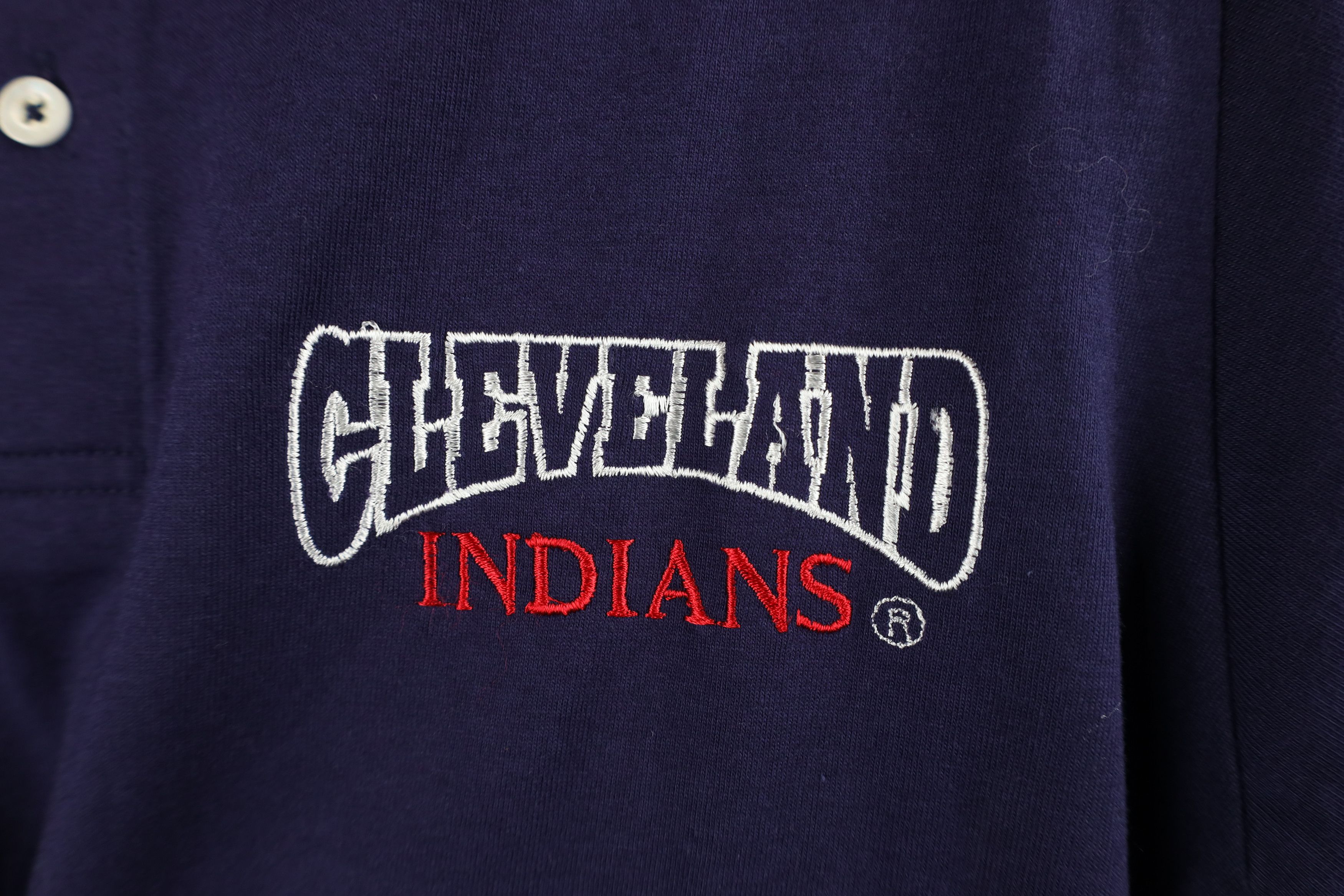 Russell Athletic × Vintage Vintage 80s 90s Russell Athletic Cleveland Baseball Polo Size US S / EU 44-46 / 1 - 4 Thumbnail