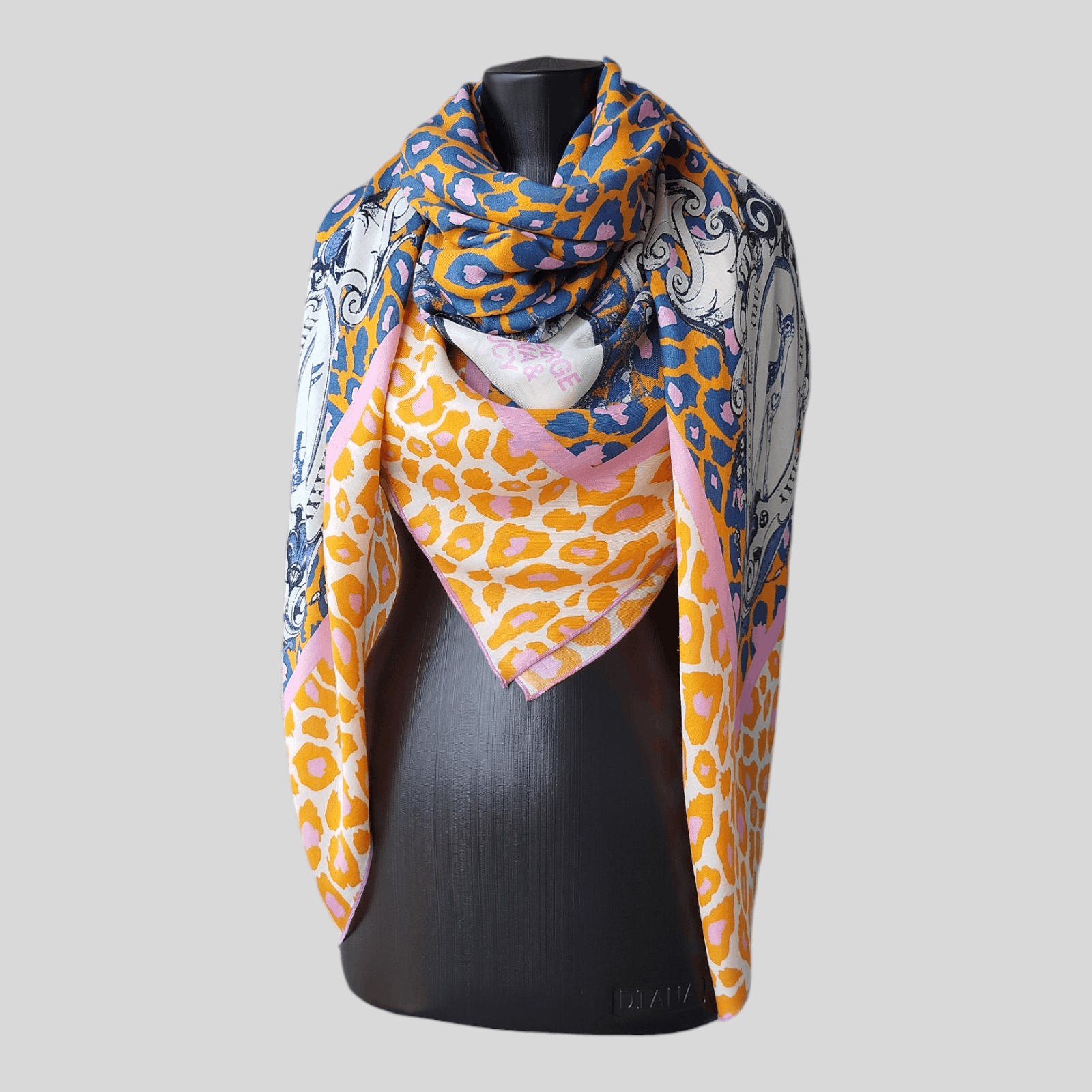 George Gina & Lucy Scarf Pareo Square Extra Large Animal Print Viscose Size ONE SIZE - 1 Thumbnail