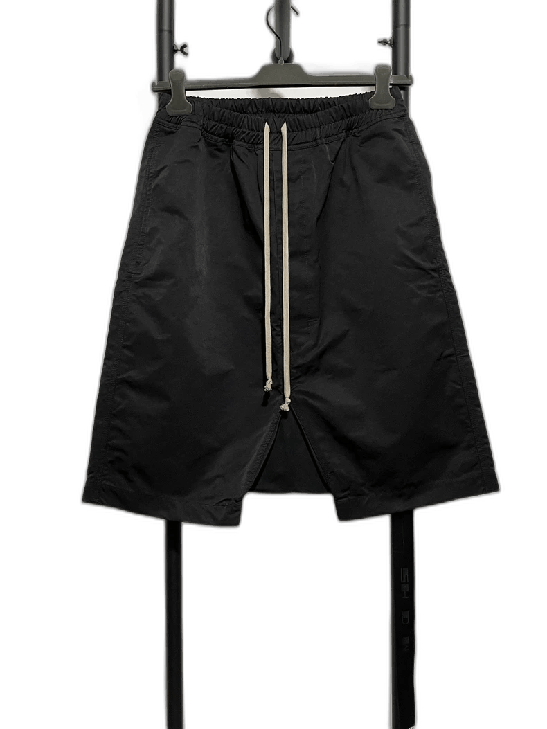 Rick Owens rick owens black shorts with drawstring Size US 37 - 1 Thumbnail