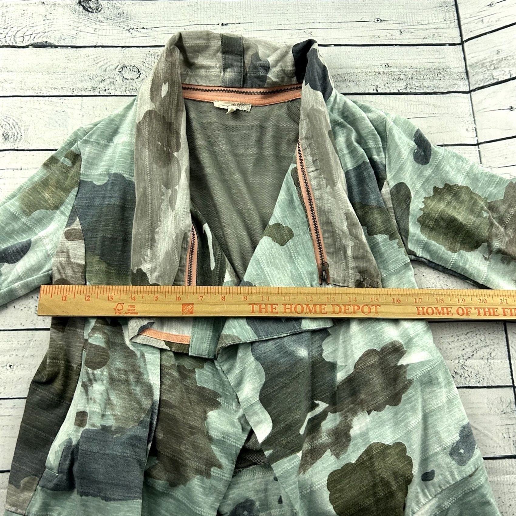 Vintage Mystree Camo Cardigan Sweatshirt Women Small Green Size S / US 4 / IT 40 - 4 Thumbnail