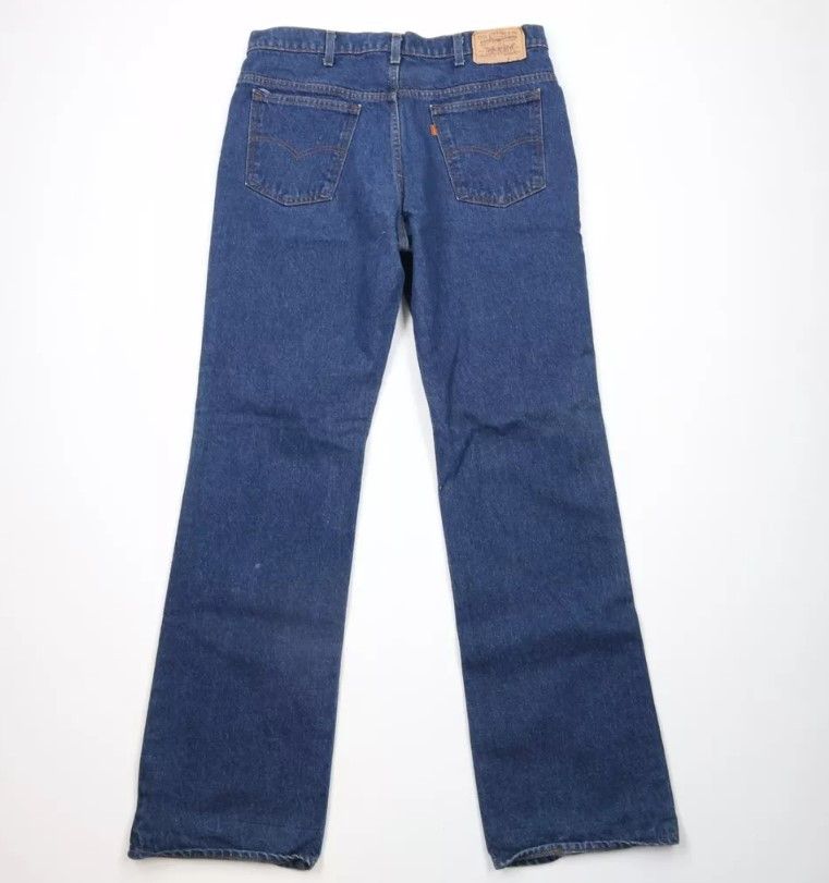 Levi's × Vintage Vintage 80s Levis 517 Orange Tab Wide Leg Denim Jeans USA Size US 36 / EU 52 - 9 Thumbnail
